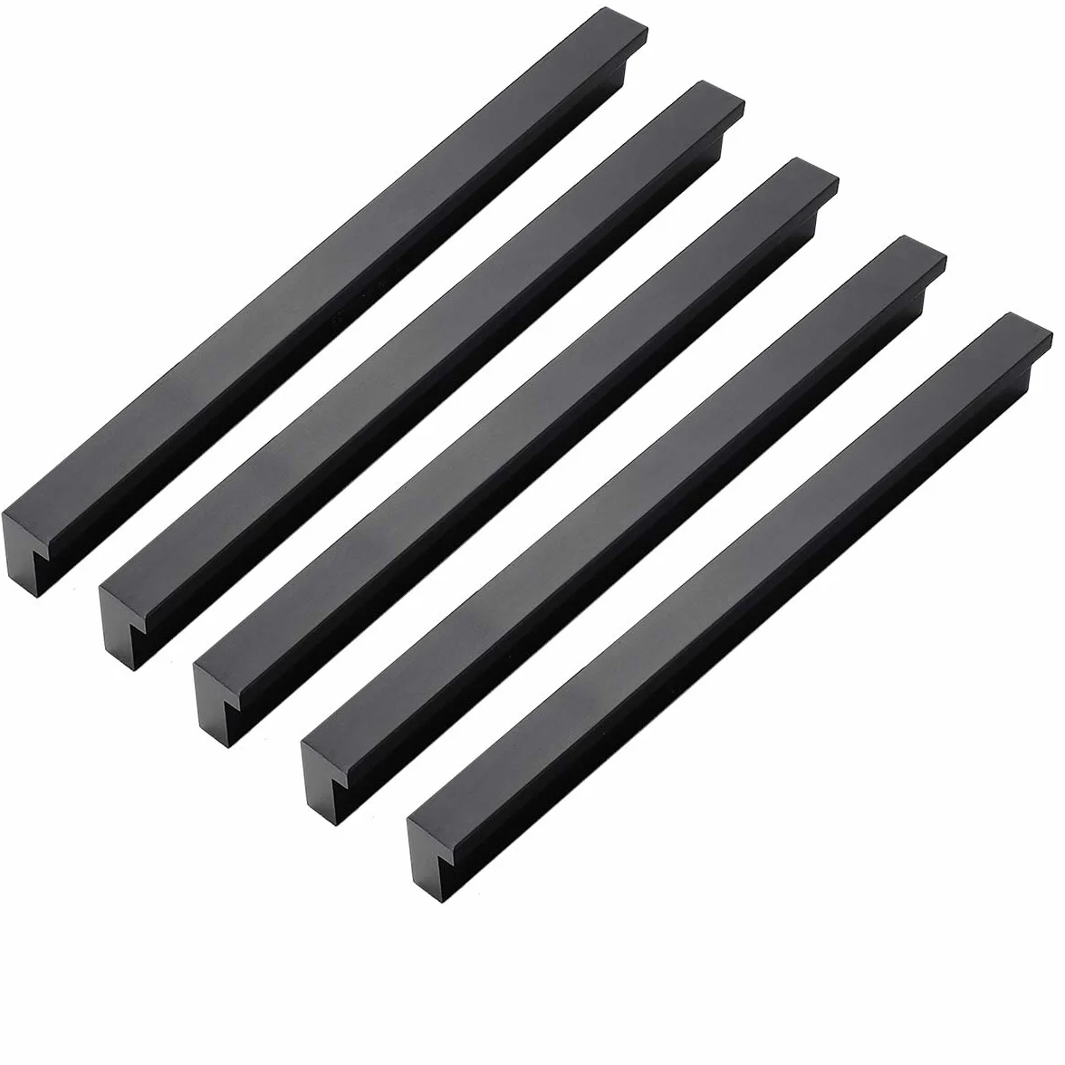 Qrity 10x Gabinete Manija de la Puerta de Aluminio Armarios Armarios Tirón de la Manija Conjunto Hogar Muebles de Cocina Hardware Perillas (160mm)