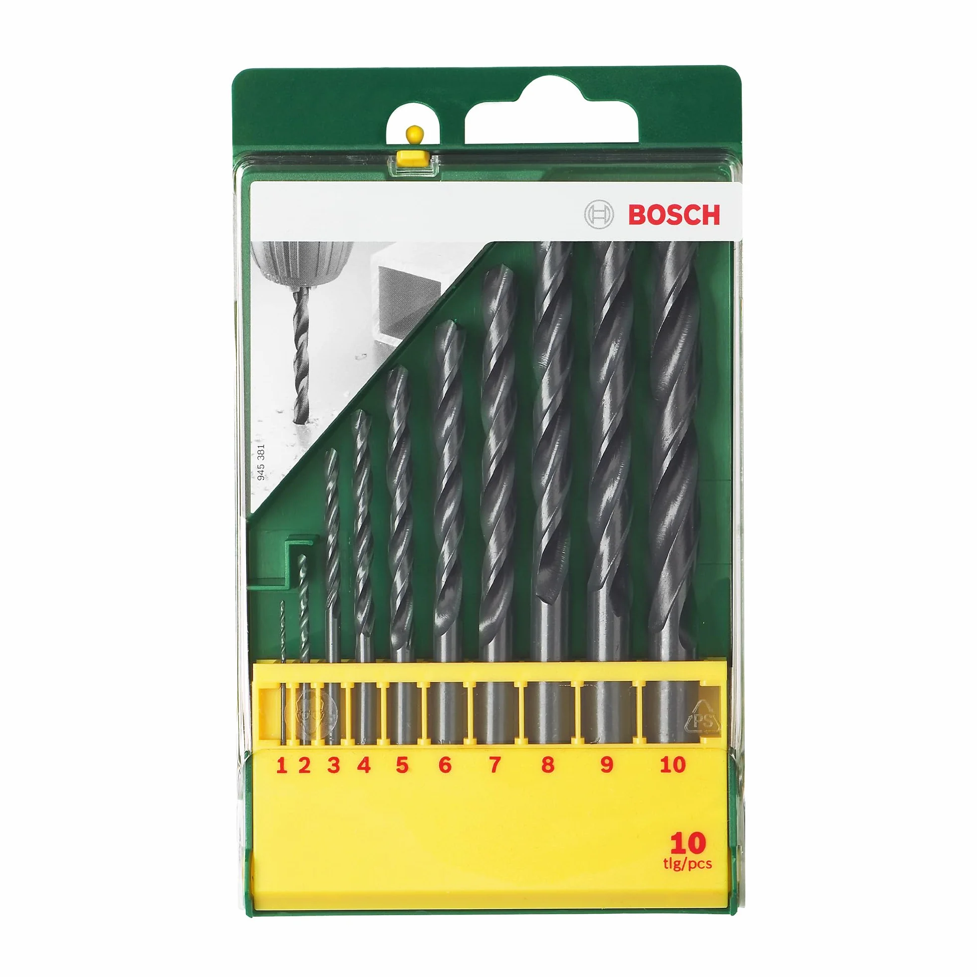 Bosch 2607019442 - Set con 10 brocas HSS-R para metal