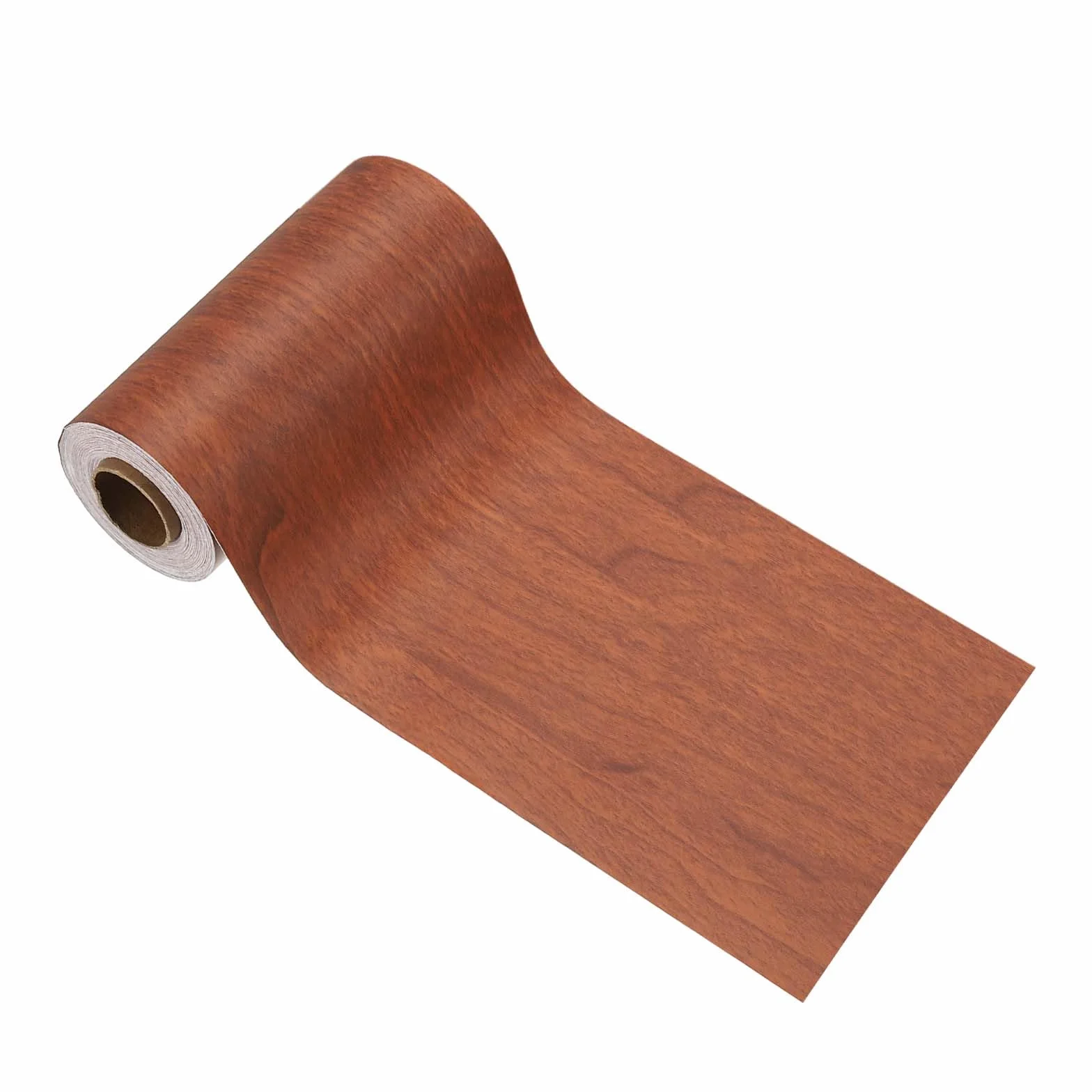 PATIKIL Cinta De Madera 12cm x 10m, Cinta Autoadhesiva De Textura De Madera Parche De Efecto De Madera Realista Para Muebles Gabinetes Pisos Paredes, Marrón Rojizo