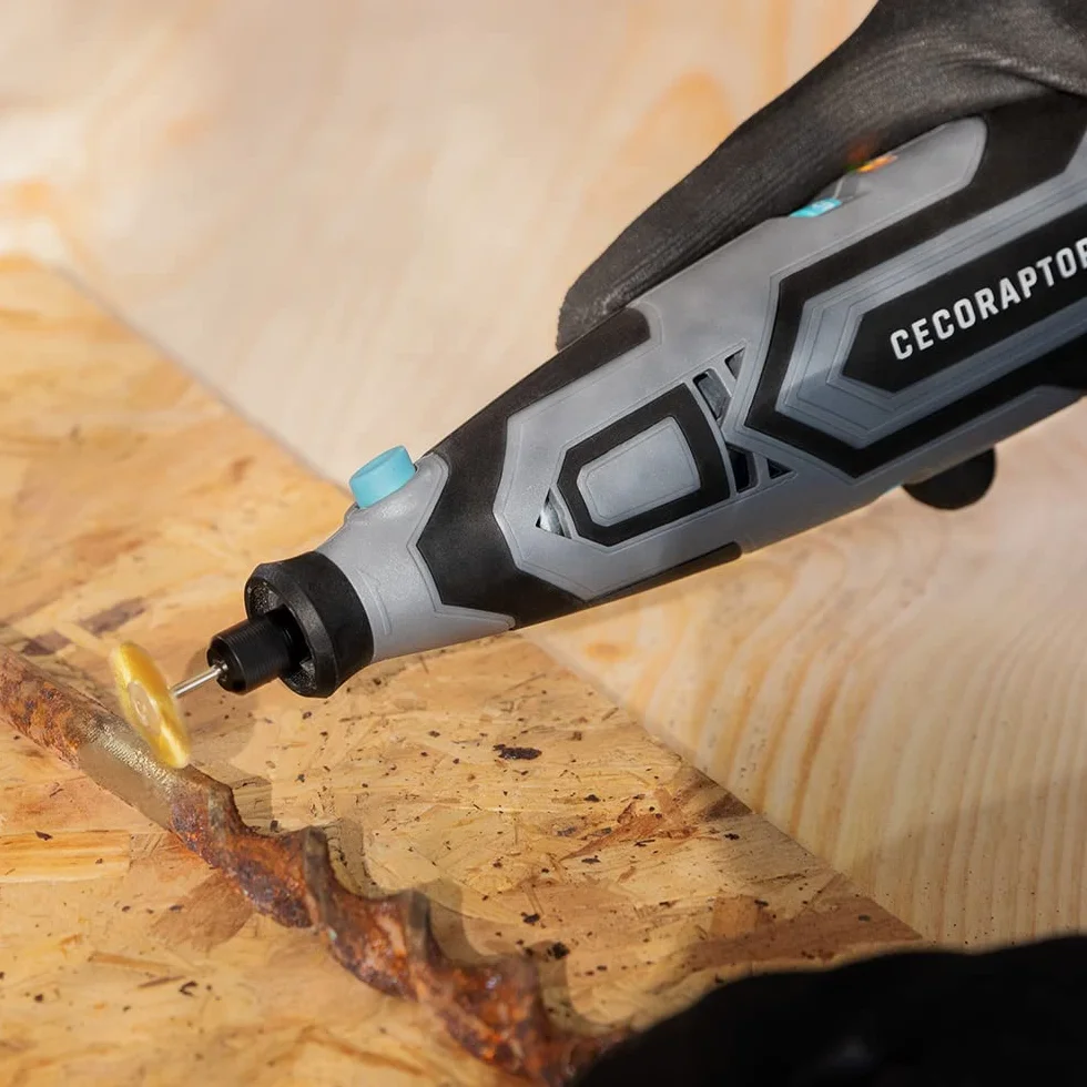 Cecotec Multiherramienta Rotativa de Precisión CecoRaptor Perfect Polish&Sand 1200 Ultra. Batería 12V y 1500 mAh, Velocidad sin carga 25000 rpm, Autonomía 60 min, Kit 60 Accesorios