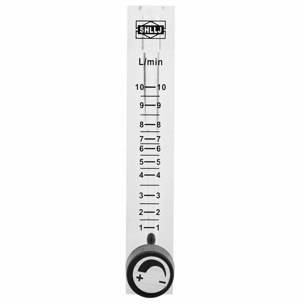 Caudalímetro de aire 1-10LPM, caudalímetro de oxígeno acrílico, caudalímetro de gas, para la industria para el hogar