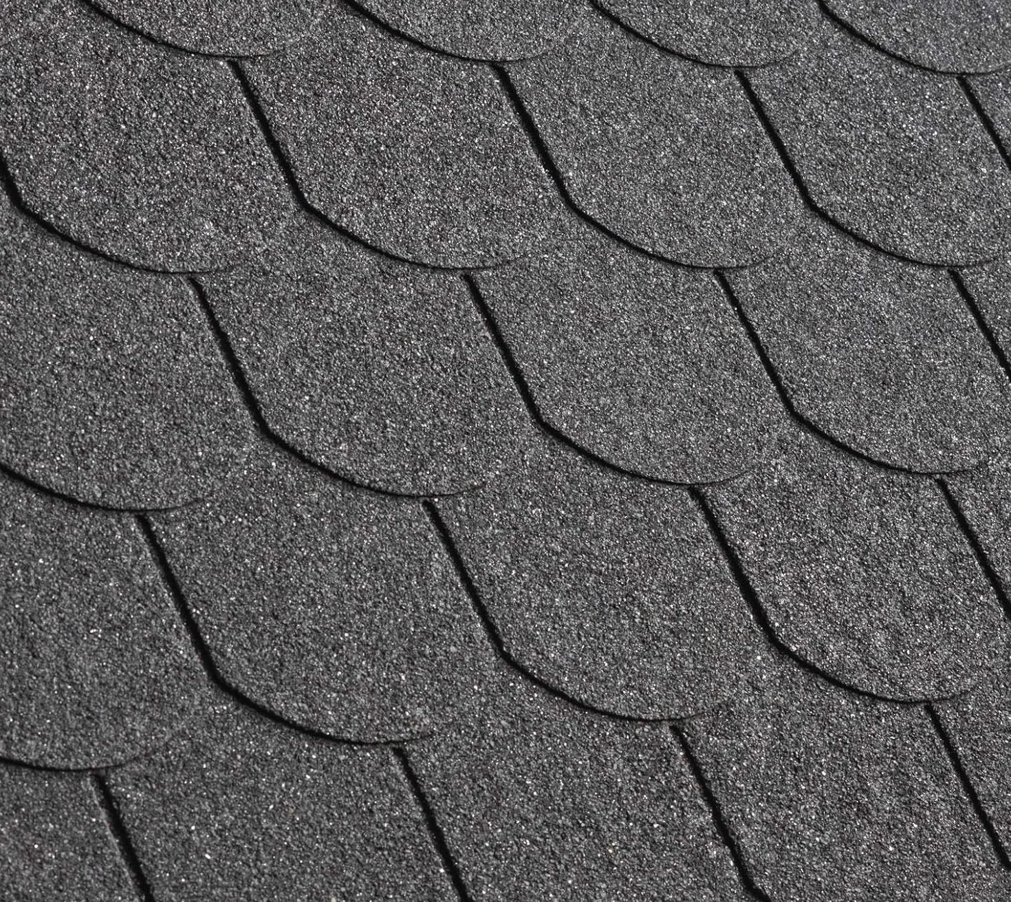 Gartenpirat Tejas de tejado de betún, cola de castor, color negro, 2 m², tejas para jardín, cobertizos, cenadores y garajes