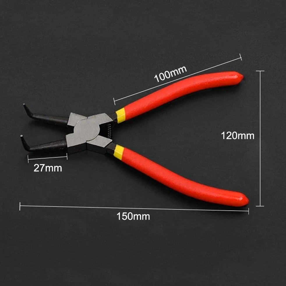 JINGYAN Alicates universales Portable Internal External Pliers Retainer Clip Multifunctional Snap Ring Circlip For Hand Tools