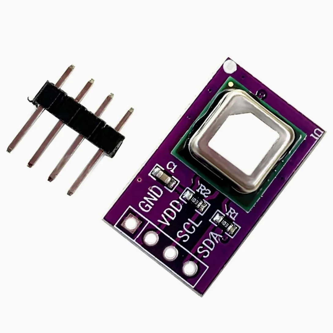 Jevina Módulo de sensor de gas SCD40 detecta temperatura de dióxido de carbono y humedad 2 en 1 sensor