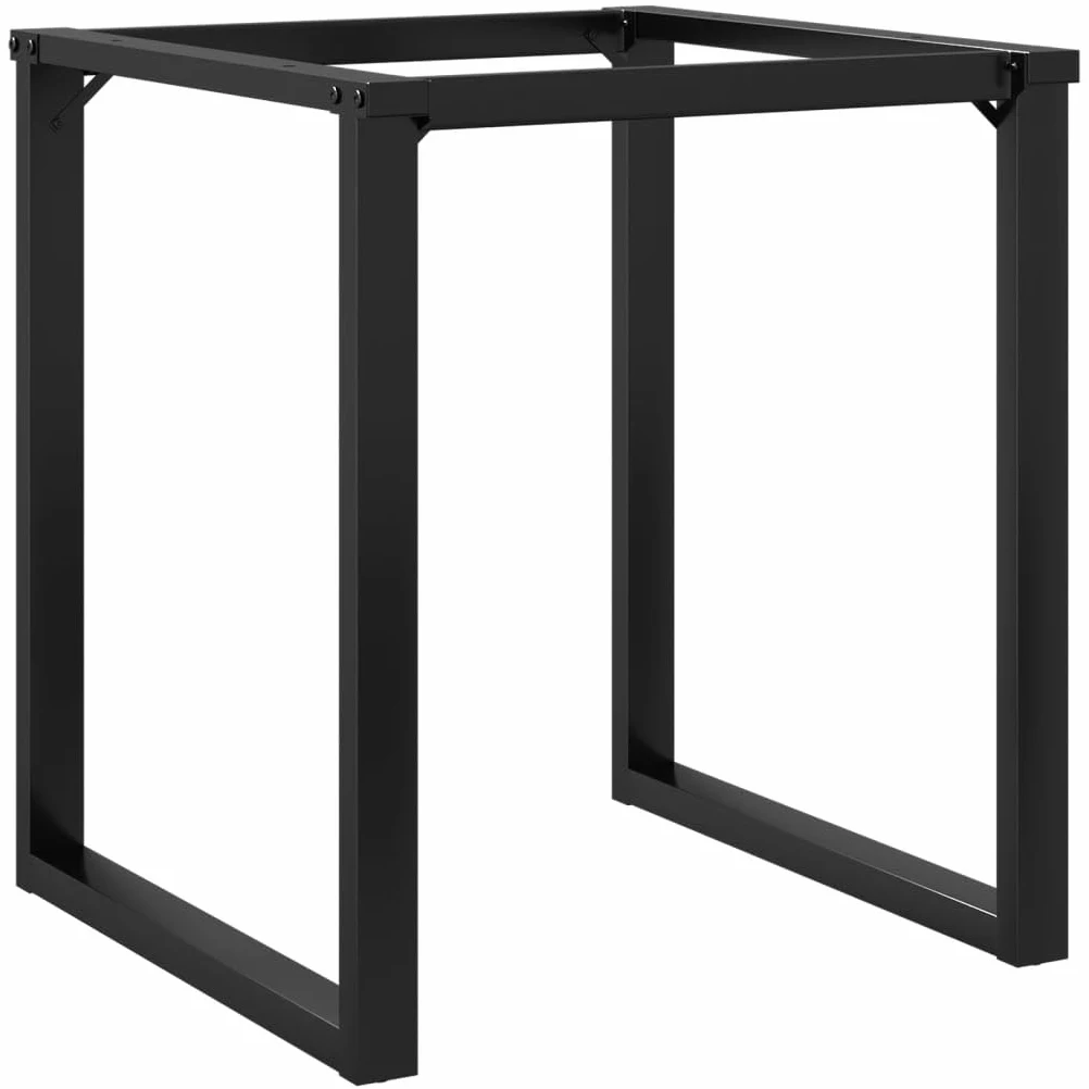 vidaXL Patas de Mesa de Comedor Estructura O Acero 70x70x73 cm, Pata de Mesa Auxiliar, Pata de mesita Auxiliar, Pata de Mesa de Metal