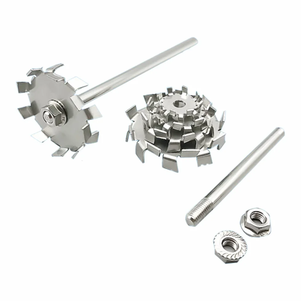 Disco de dispersión de acero inoxidable 304 con varilla agitadora para máquina de dispersión (5 CM/1,96")