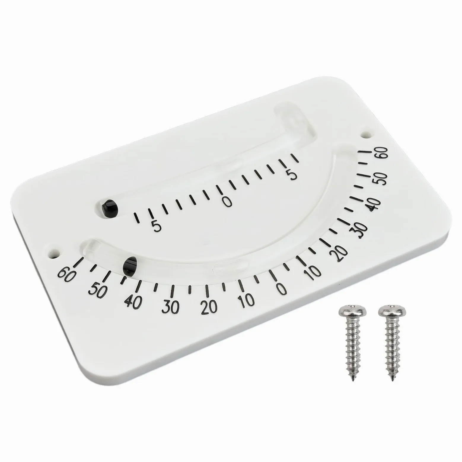 MarineClinometer,InclinometerAngleFinderforBoatLeveling,TiltMeterInstrument,PlasticDesignforYachtStabilityandSafety,White