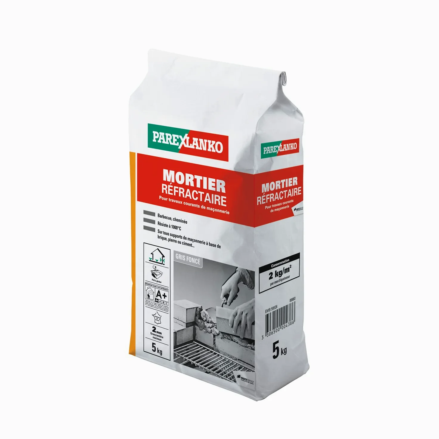 ParexGroup LA2822-2822 refractarios Mortero 5 kg