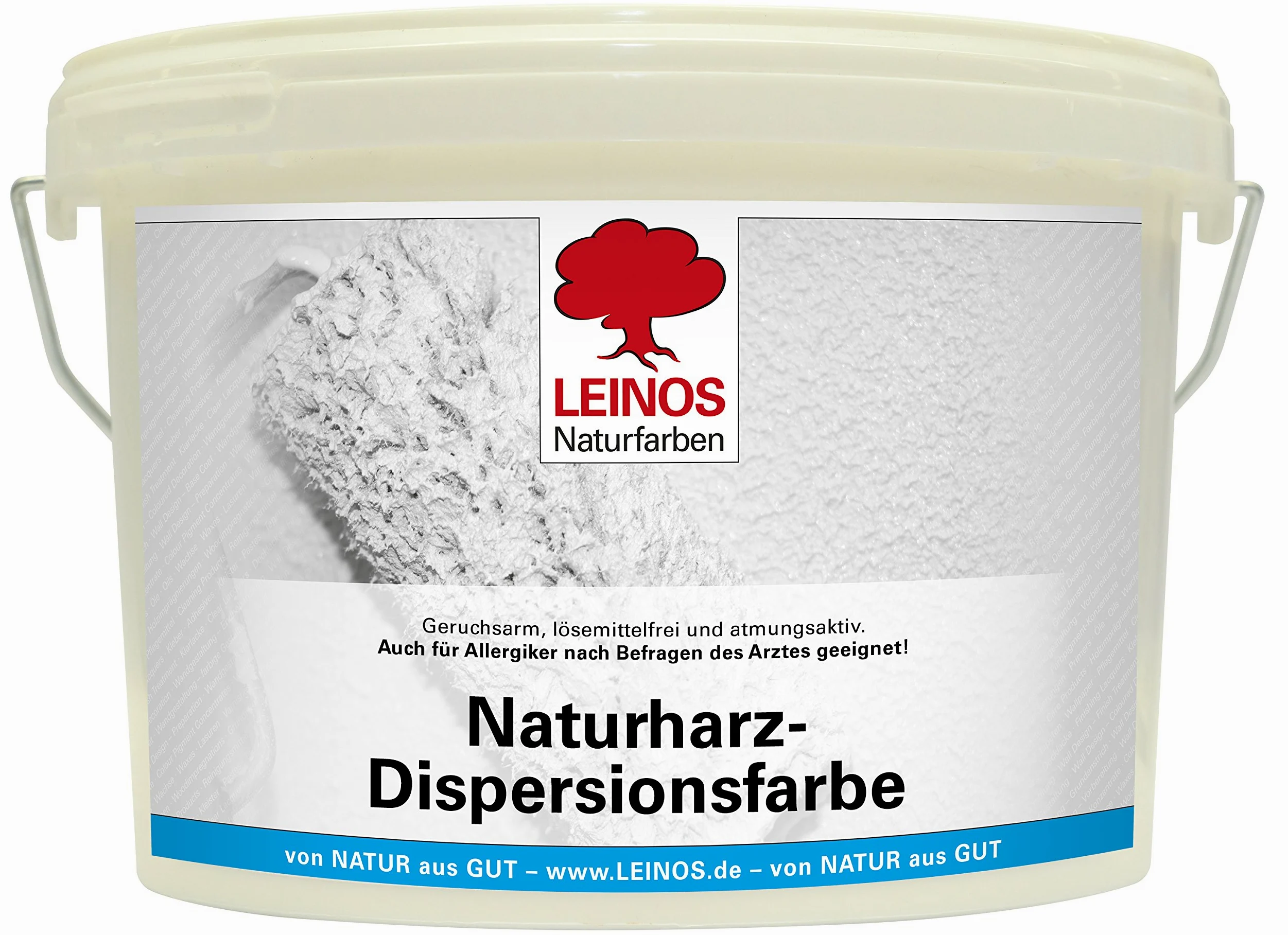 LEINOS Set de pintura para paredes (2,5 l, resina natural de emulsión 660 + 250 ml, pigmento concentrado 668.306), óxido de hierro y caoba