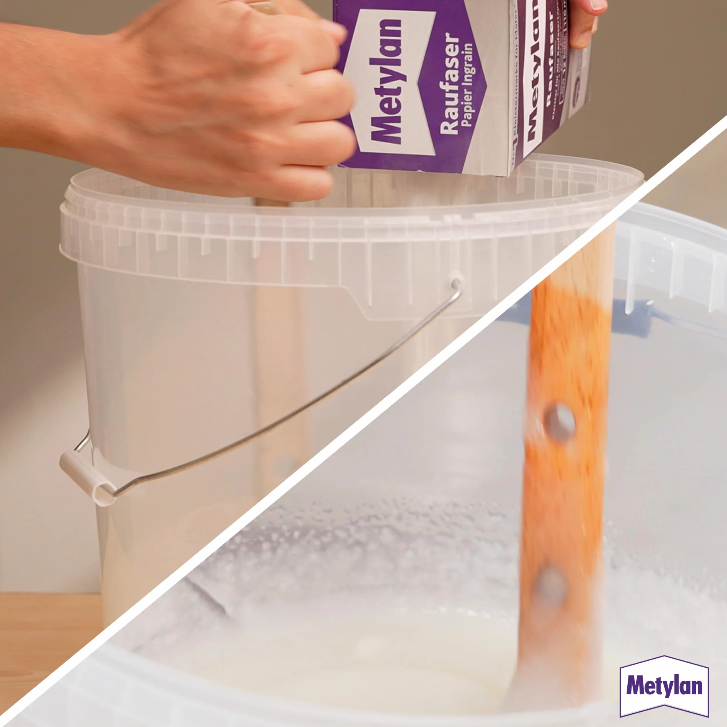 Metylan Pasta de papel pintado resistente para papel pintado con alta fuerza adhesiva inicial, pasta duradera y corregible con metilcelulosa, 1 x 720 g