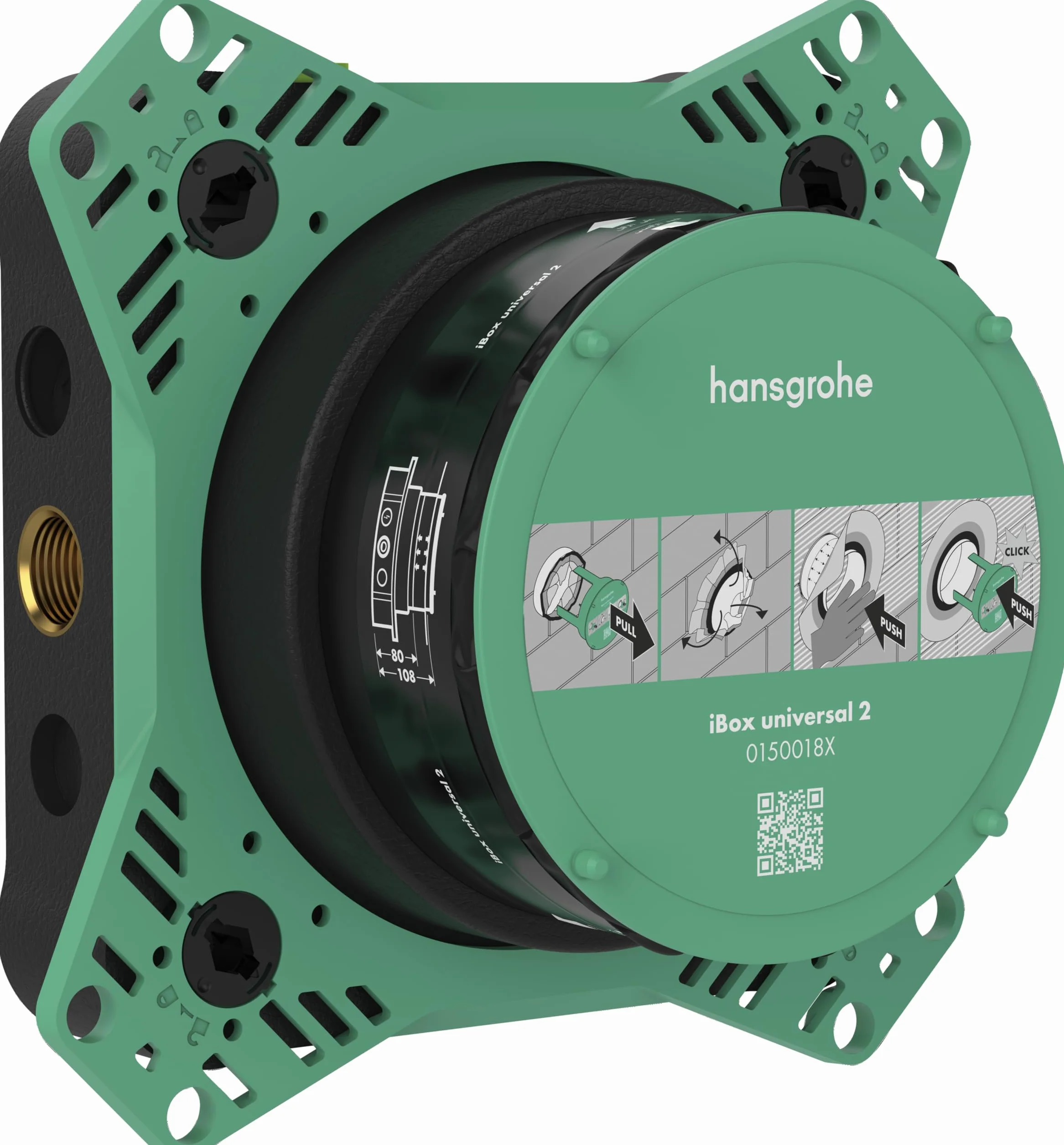 hansgrohe iBox universal 2, set báscio para todas las nuevas instalaciones empotradas de ducha, bañera y termostato de hansgrohe (desde 2023)