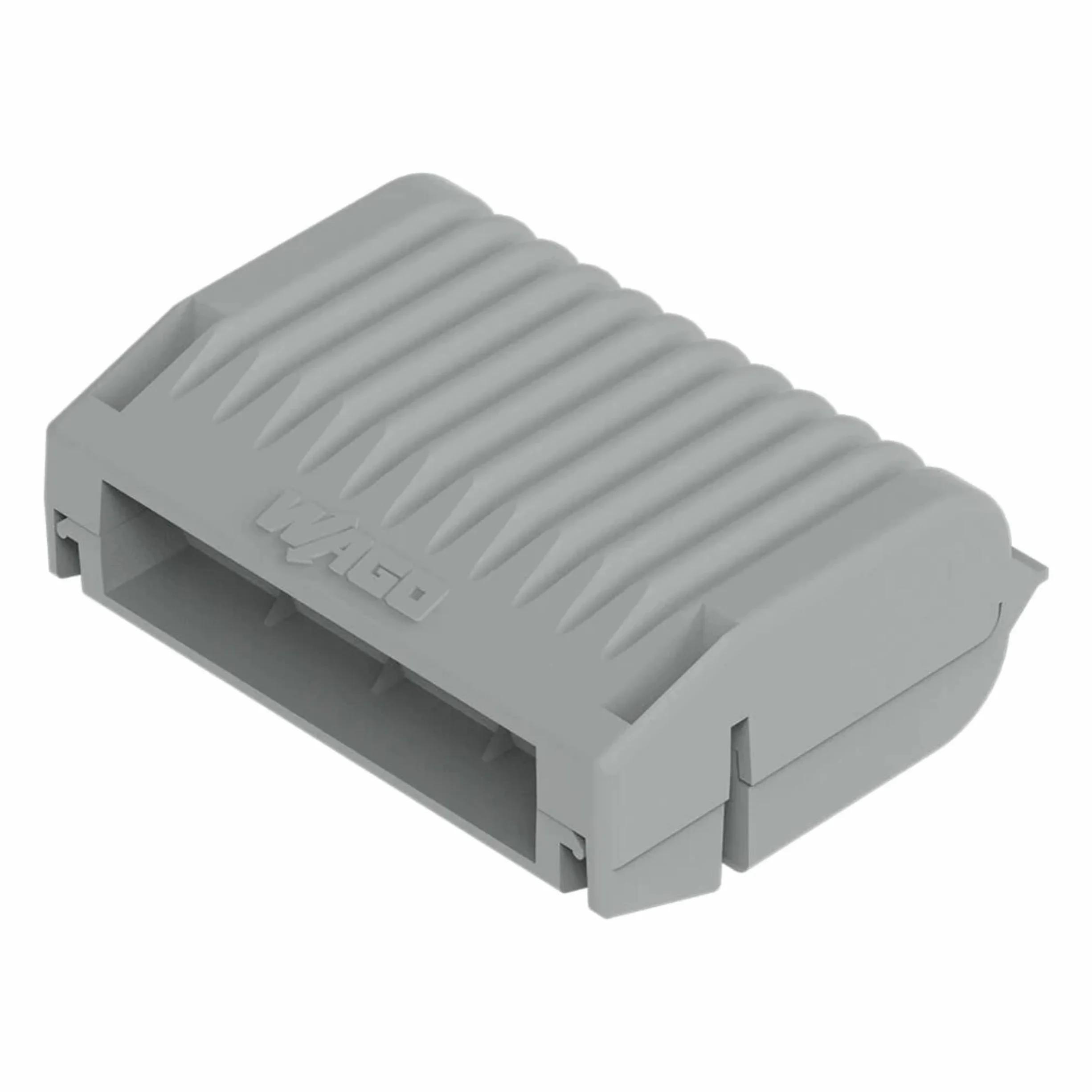 Wago 4 cajas de gel para conductos de conducción, con gel, serie 221, 2273, sin bornes, tamaño 2, color gris
