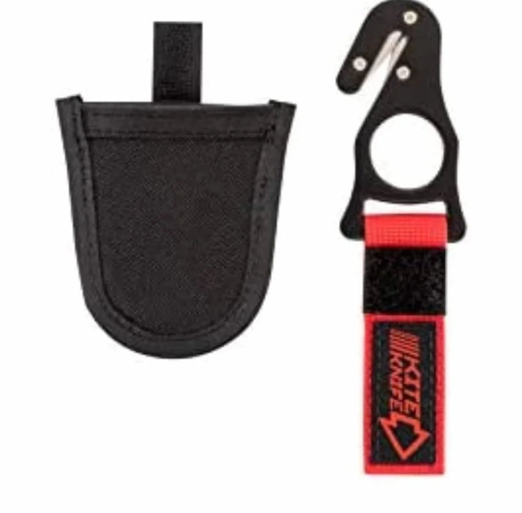 haihong Arneses Kite Hook - Cuchillos de seguridad para paracaidismo con bolsillo 2020 rojo/negro sk16