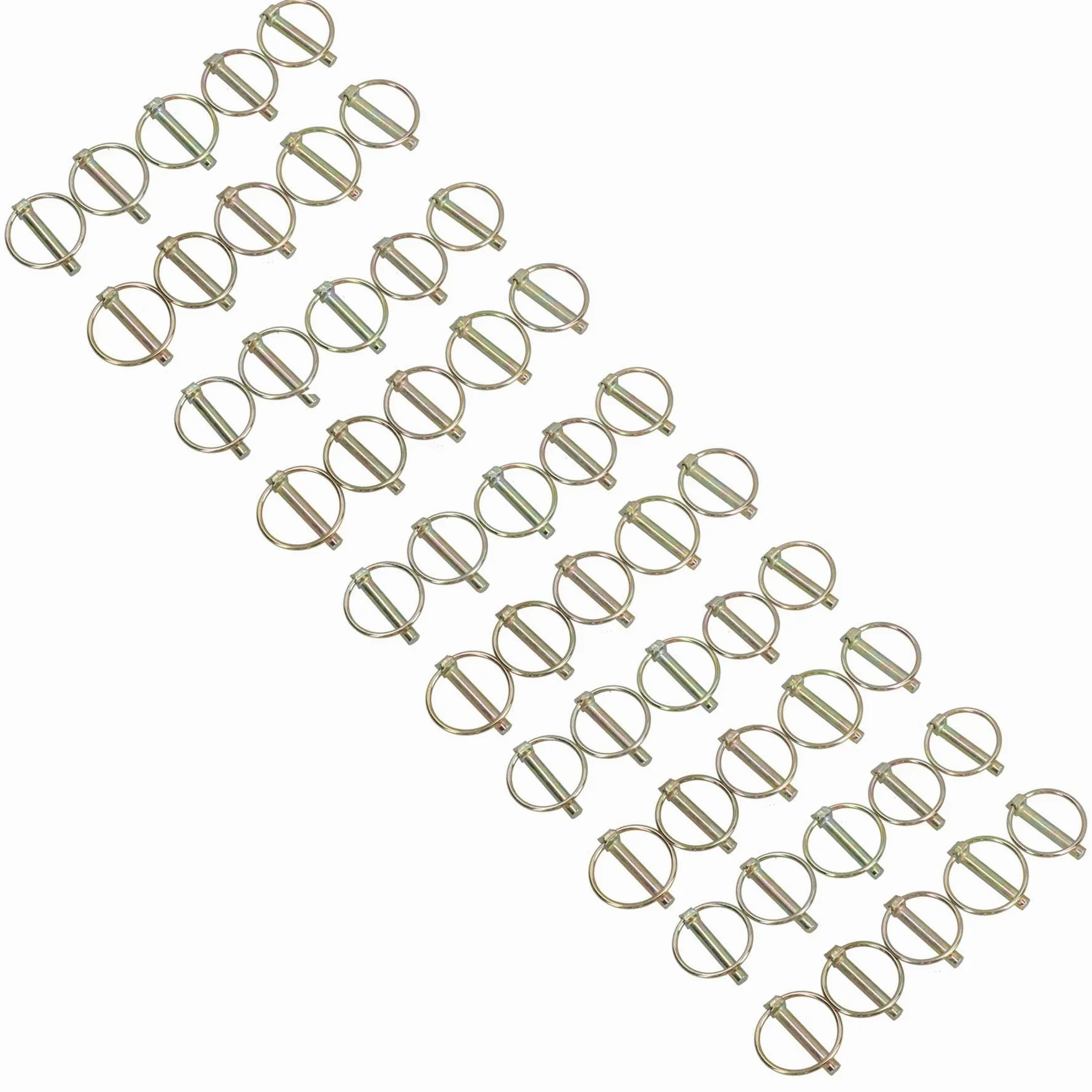 8mm Lynch Pins Clips Sujetadores Linkage Bloqueo Pasadores Tractores Remolques 50pc