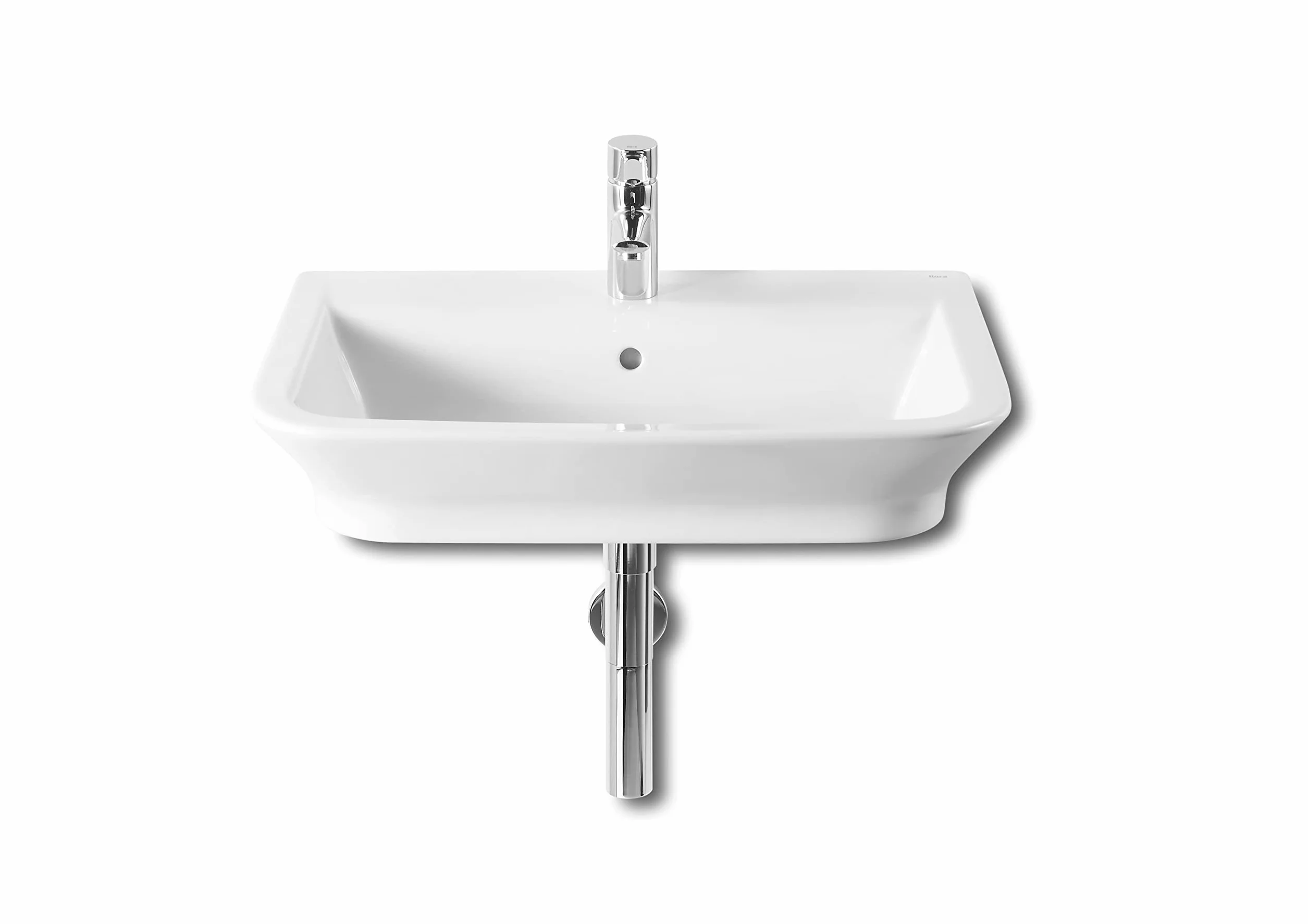 Roca,The Gap Original,Lavabo de porcelana mural,Blanco,650mm x 470mm x 140mm,A327473000