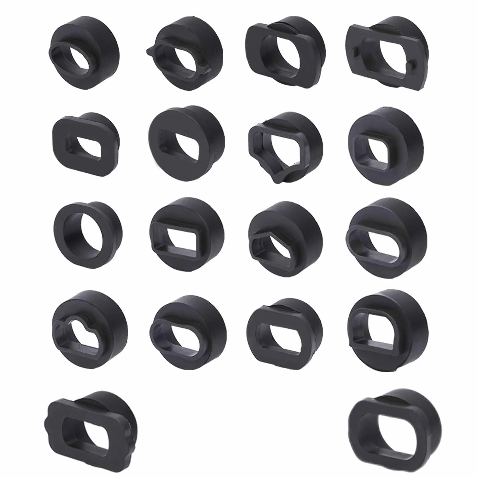 18 piezas de adaptadores para chorreadora de cáscara de nuez HTS558, aptos para chorreadoras de cáscara de nuez, compatibles con Vw, Volvo, Toyota, Honda, Nissan,BMW