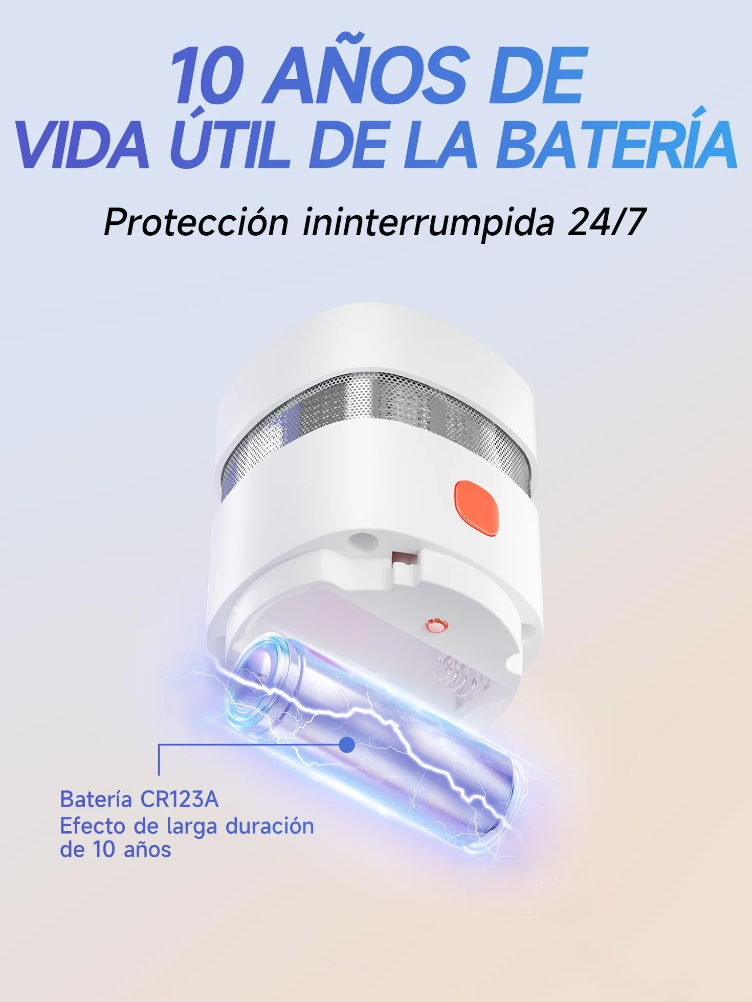 Heiman Detector de Humo Mini Fotoelectrico Alarma de Incendios 10 Años CE DBI UKCA Reddot 5 Unidad