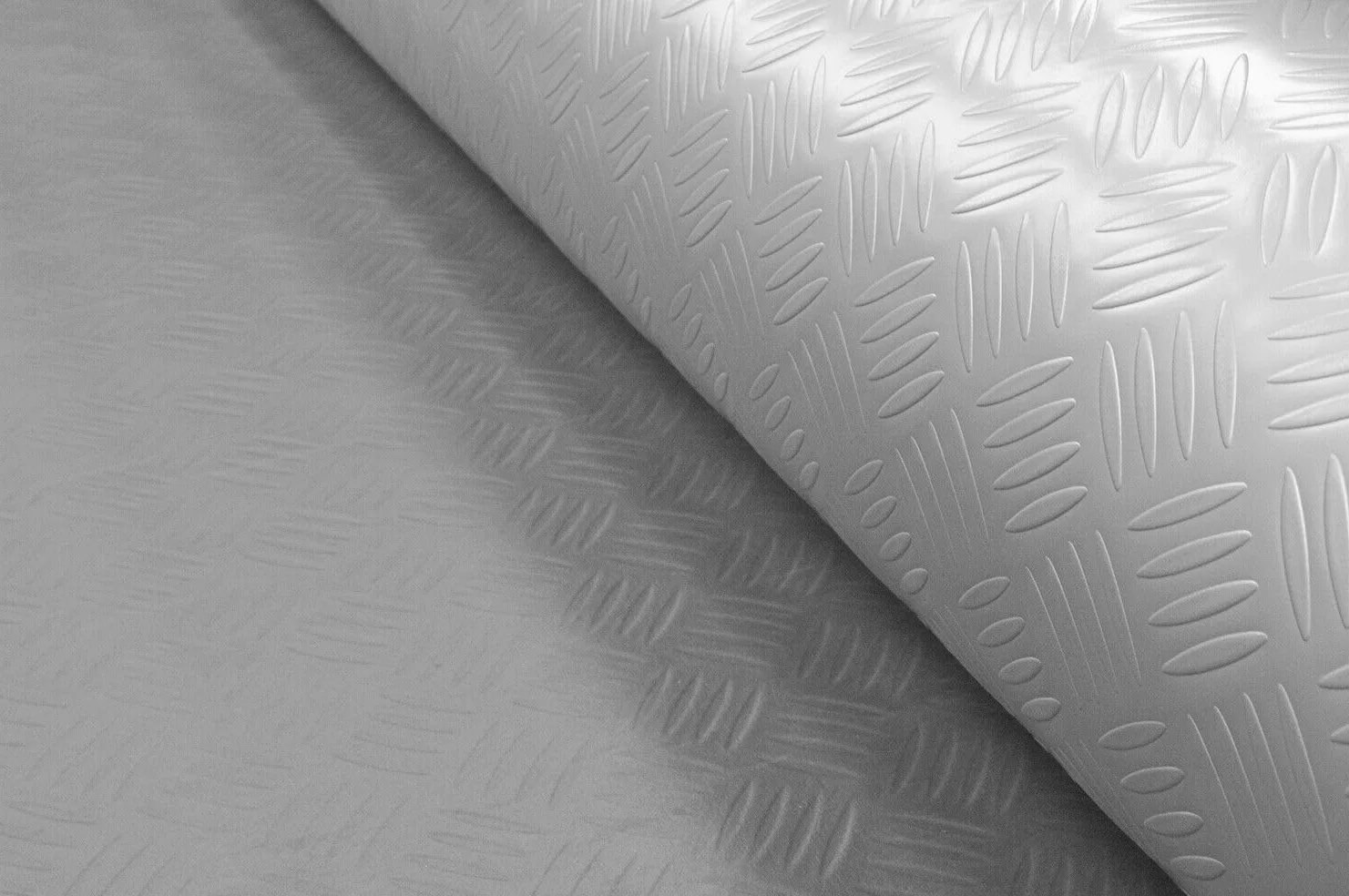 Alfombra de goma antideslizante para cubrir el suelo, con dientes de chapa metálica, antideslizante, color gris, 140 x 80 cm