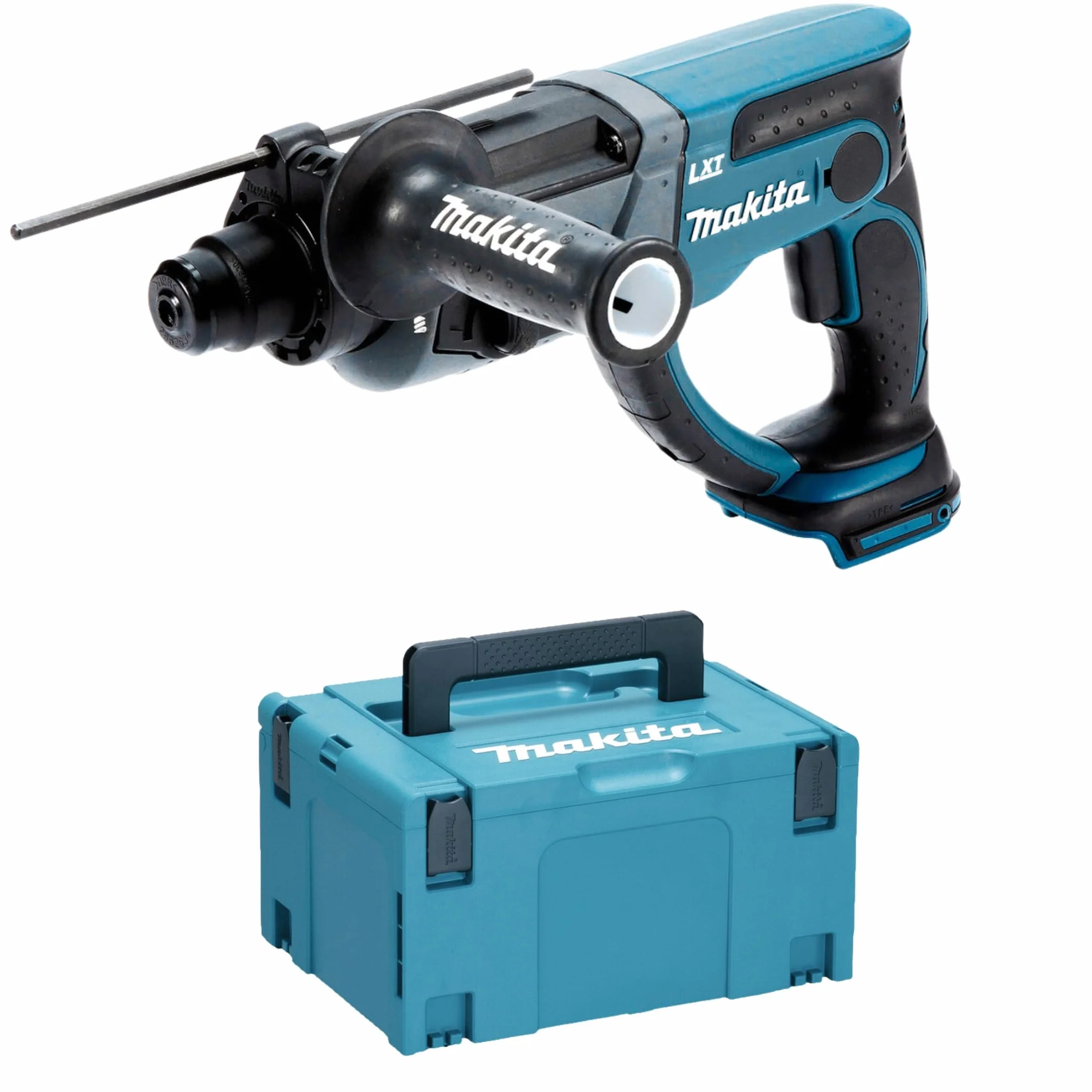 Makita DHR202ZJ Taladro percutor 18V batería SDS-Plus Max 20mm 1.9J 3 funciones MAKPAC