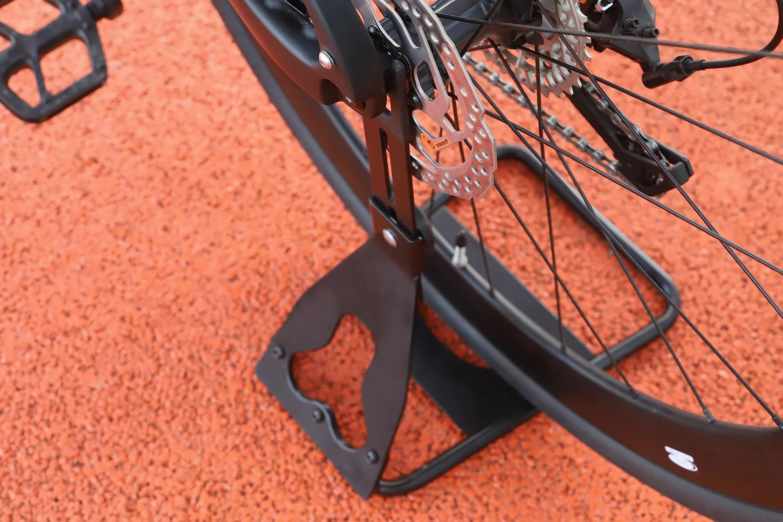 MEGHNA Soporte de aparcamiento de aluminio para bicicletas 20/26/27,5/29 pulgadas, soporte de tienda y bicicleta de carretera, negro