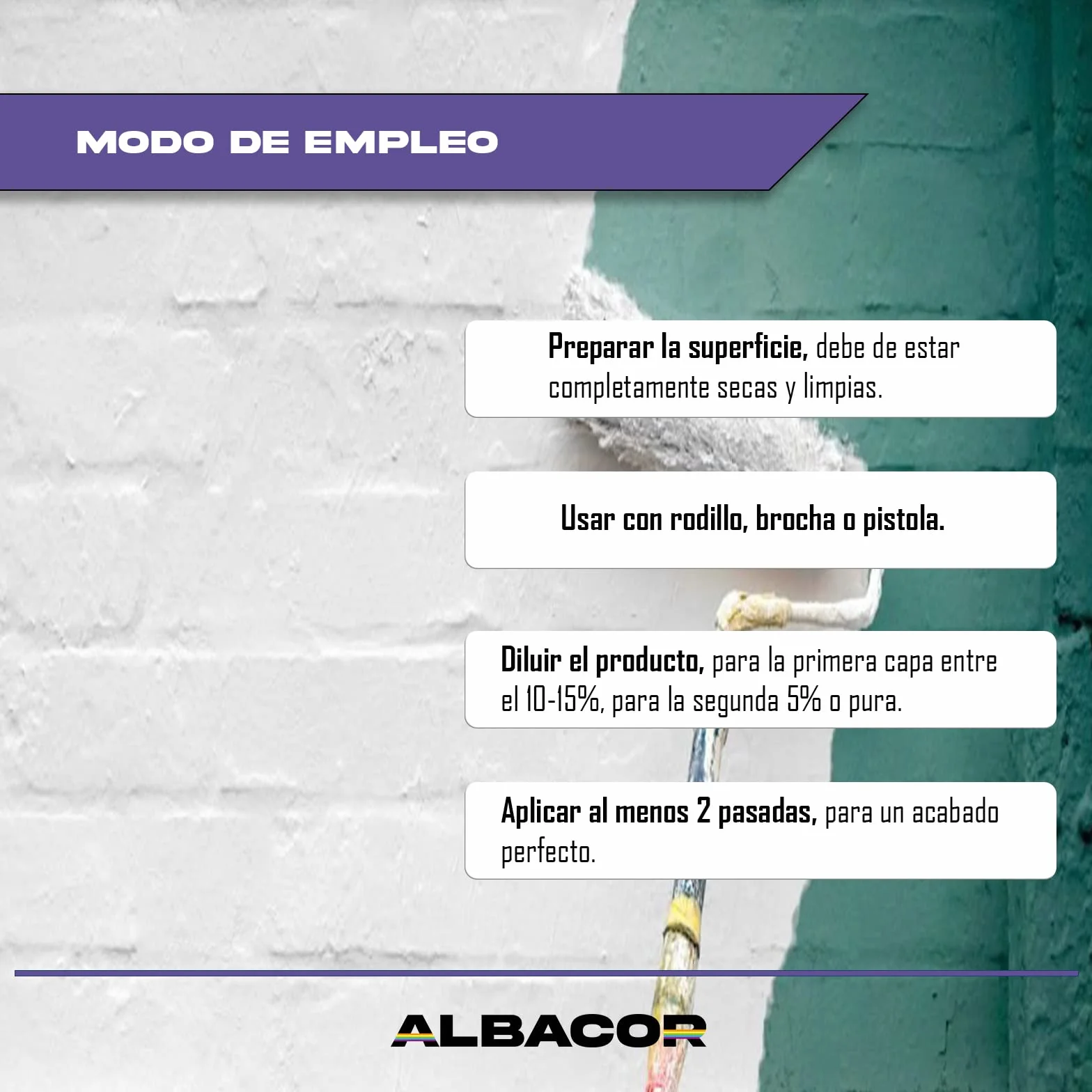 ALBACOR Pintura Blanca Exterior Pintura Fachada Antimoho Plus, Con Protección al Moho y Verdín, Alta Resistencia al Exterior, Impermeable, Revestimiento de Larga Duración (5 Kilos)