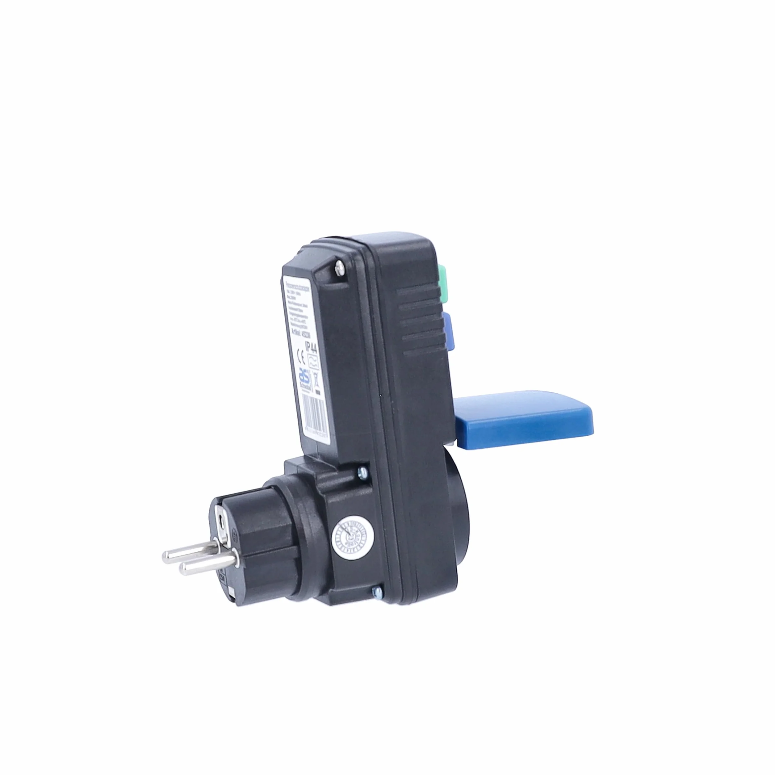 as - Schwabe interruptor diferencial 30 mA - protección personal - 230V / 16A / 3.500W - desconexión <30 ms - enchufe hembra con PRCD - protección laboral fiable - para uso en exteriores IP44, 45230