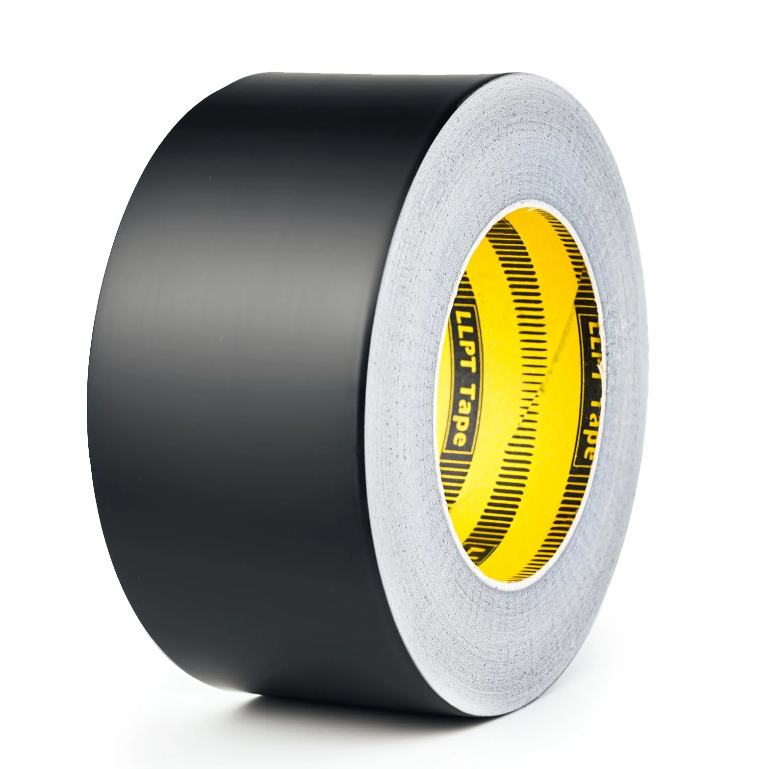 LLPT Cinta de Aluminio | Negro | 5cm x 20m | Adhesivo de Alta Temperatura | Trabajo Pesado Sellado de HVAC Cinta | para Conductos de Aire Frío y Caliente para Reparación de Tuberías de Metal (BF065)