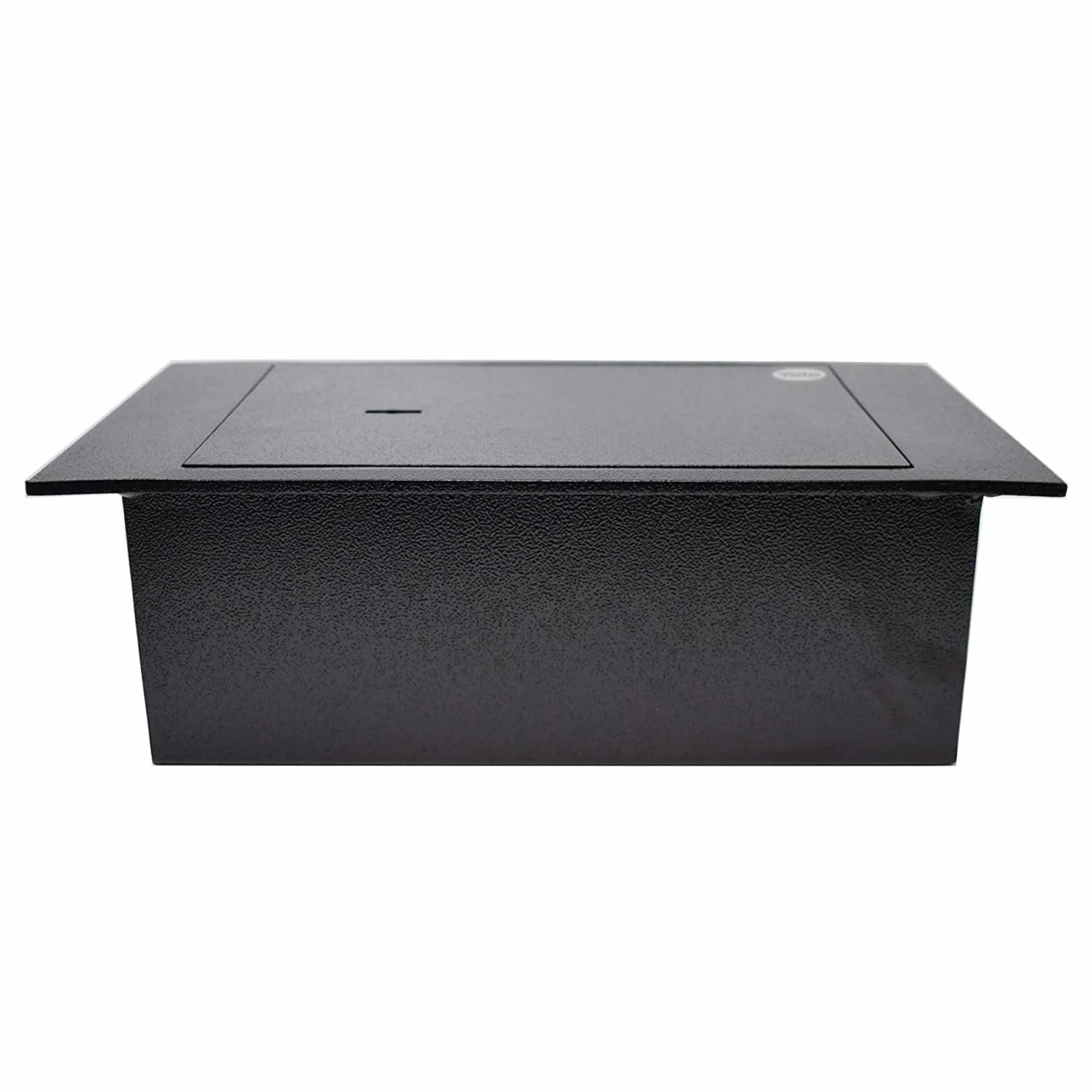 Yale YALYFS Caja Fuerte de Suelo, 130 x 390 x 350 mm, Cerradura Mecánica, Puerta de 6 mm, Base Suave, Color Negro, Incluye 2 Llaves de Doble Mapa
