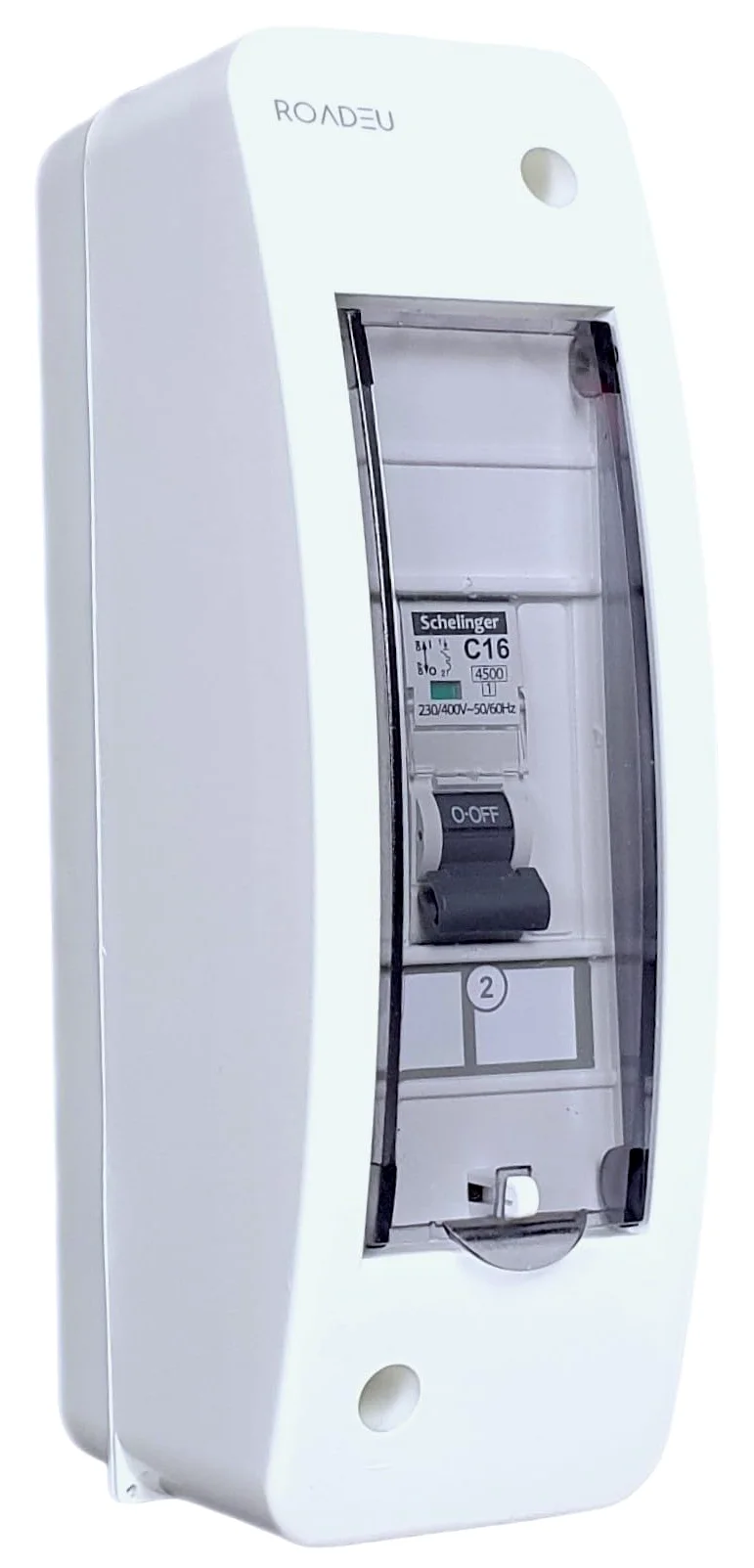 RoadEu - Cuadro eléctrico de la casa, Interruptor automático C16A 1P 230V. Caja de Distribución Eléctrica Ideal para talleres, cobertizos o jardines.