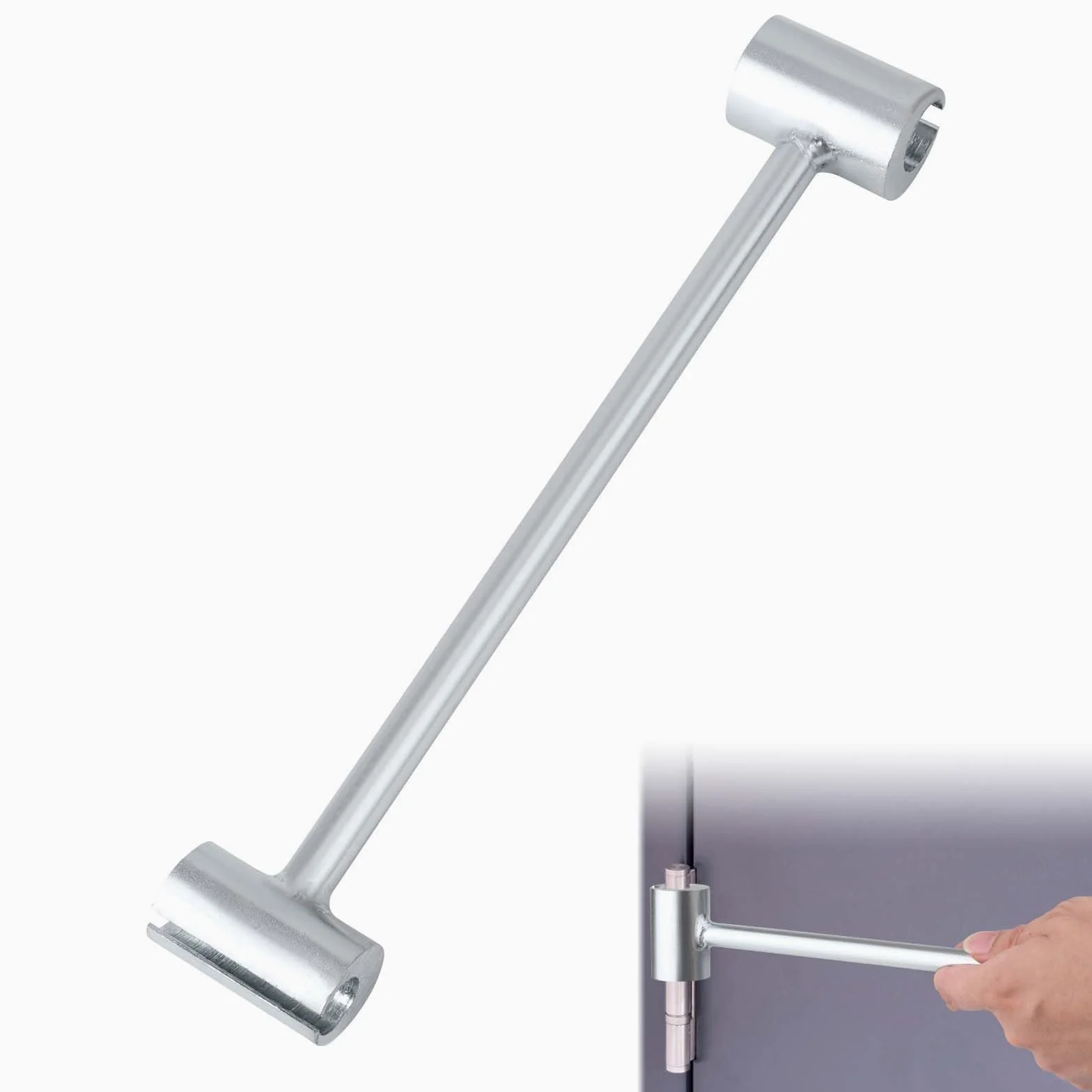 Gosknor Llave de ajuste de huecos para bisagras, herramienta práctica de ajuste de bisagra de 0.5 a 0.75 pulgadas para puerta, resistente, puerta de seguridad para sala limpia contra incendios