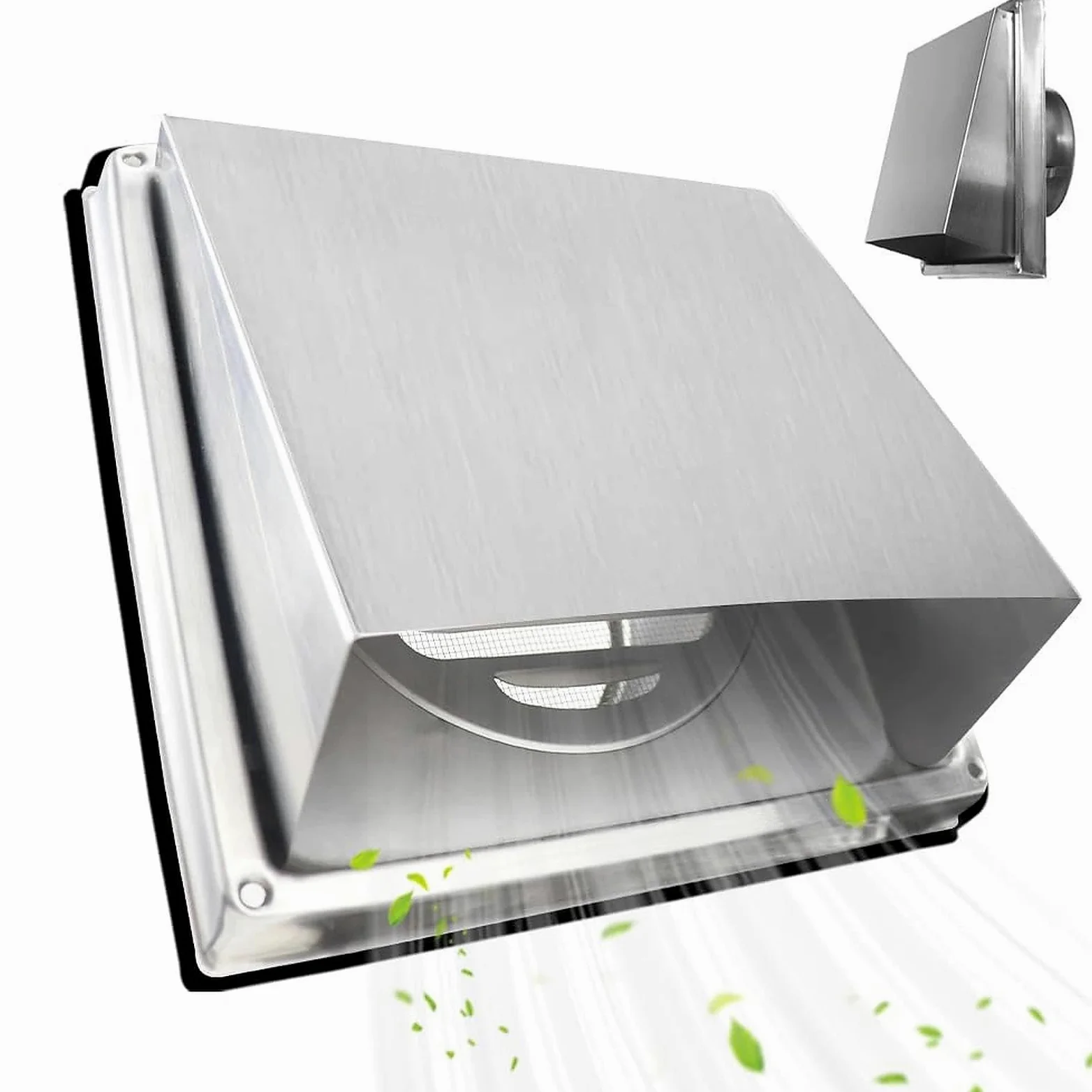 100mm Rejilla Ventilación Acero Inoxidable Rejilla Protectoras Malla Fina | Rejilla de Ventilación Rejilla Exterior de Pared Sistema Ventilación para Pared Exterior Tubería Extractor Cocina Chimenea