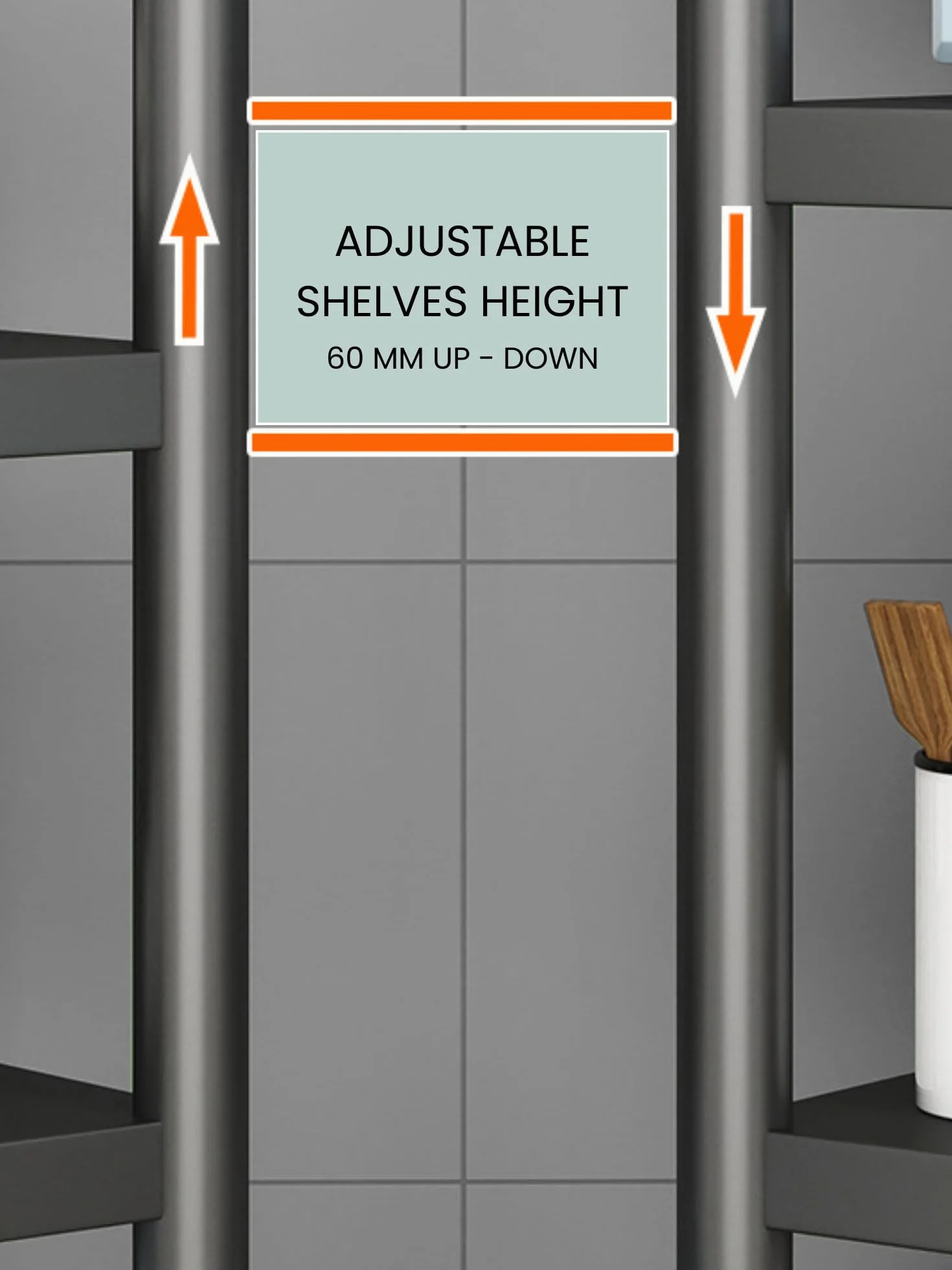 MAGIC SELECT Estantería para Almacenaje,Estante con Ruedas, Estantería de Pie,Repisa Metálica Multiusos, Mueble para Cocina, Baño, Habitación, Garaje, Salón con 4 Baldas de Almacenamiento.