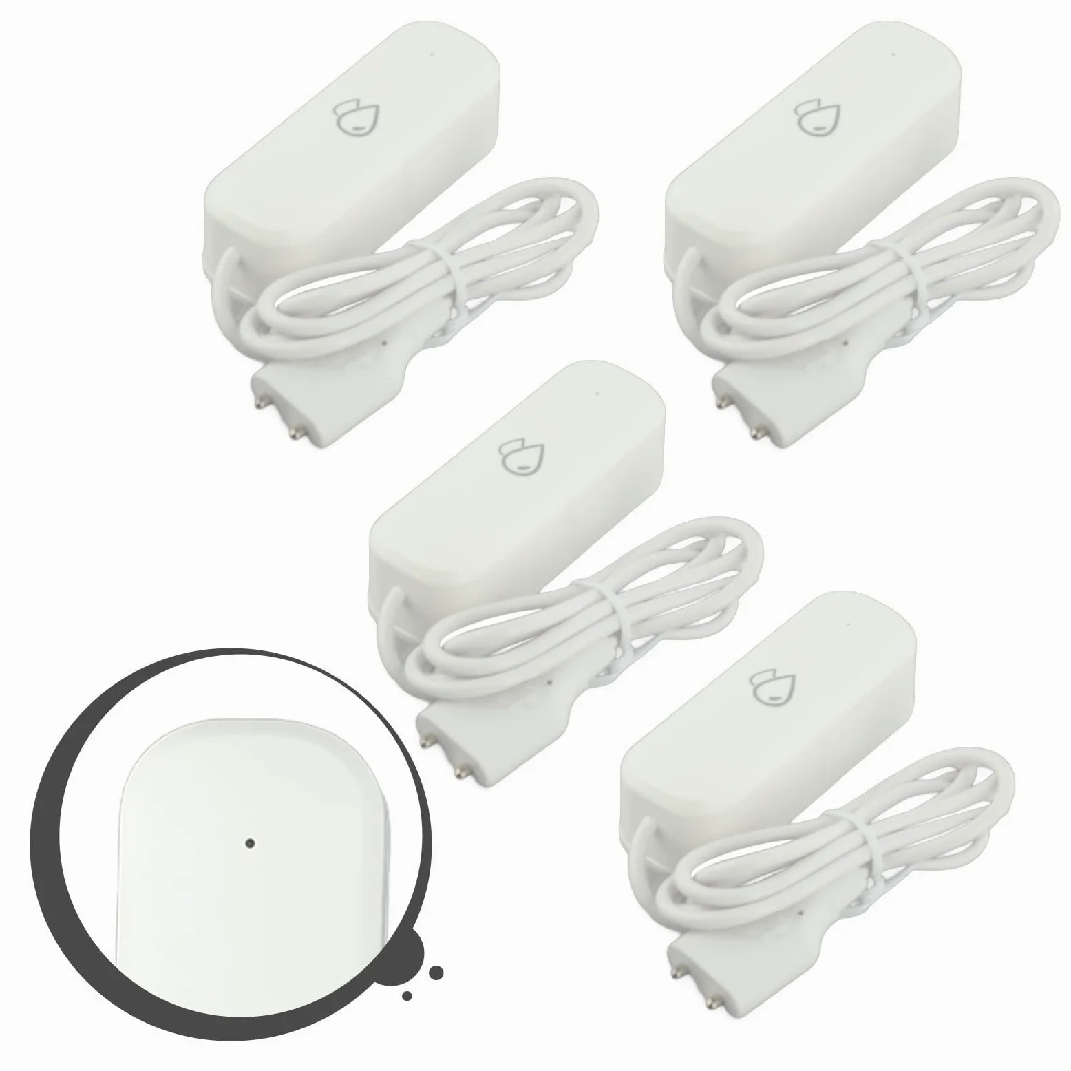 Detector de fugas de agua WiFi para Tuya Smart Lifes, sensor de alarma de inundación inalámbrico con control remoto de aplicación, no requiere concentrador para cocina, baño, sótano, sistema de