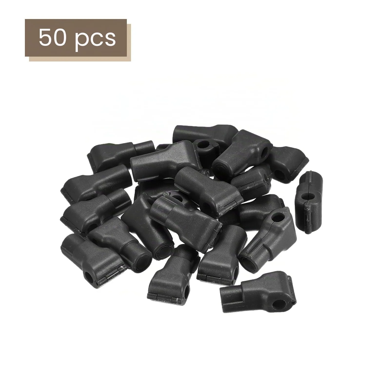 sourcing map Minorista Tienda Supermercado Móvil Teléfono Antirrobo Gancho Bloqueo, 6mm Especial Magnético Pantalla Estante Bloqueo, Clavija Gancho, Negro Paquete de 50