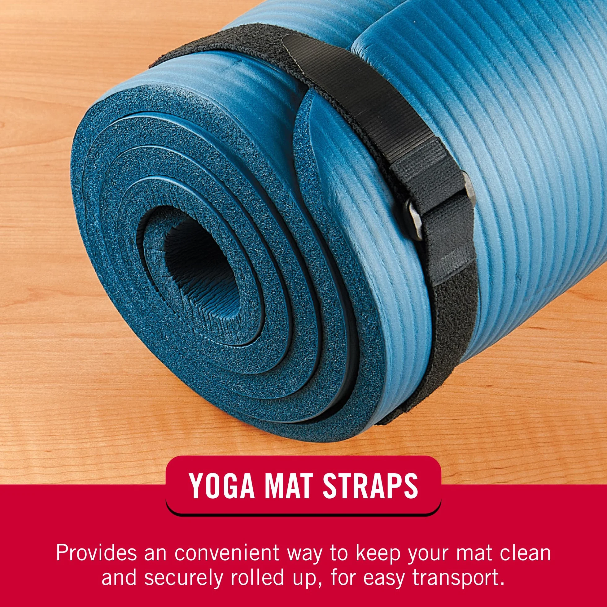 VELCRO Paquete de 4 correas elásticas de 30 pulgadas, elásticas y ajustables para un ajuste cómodo, sujeta paraguas al aire libre, madera, lonas, mantas, postes, más, cincha con hebilla, color negro