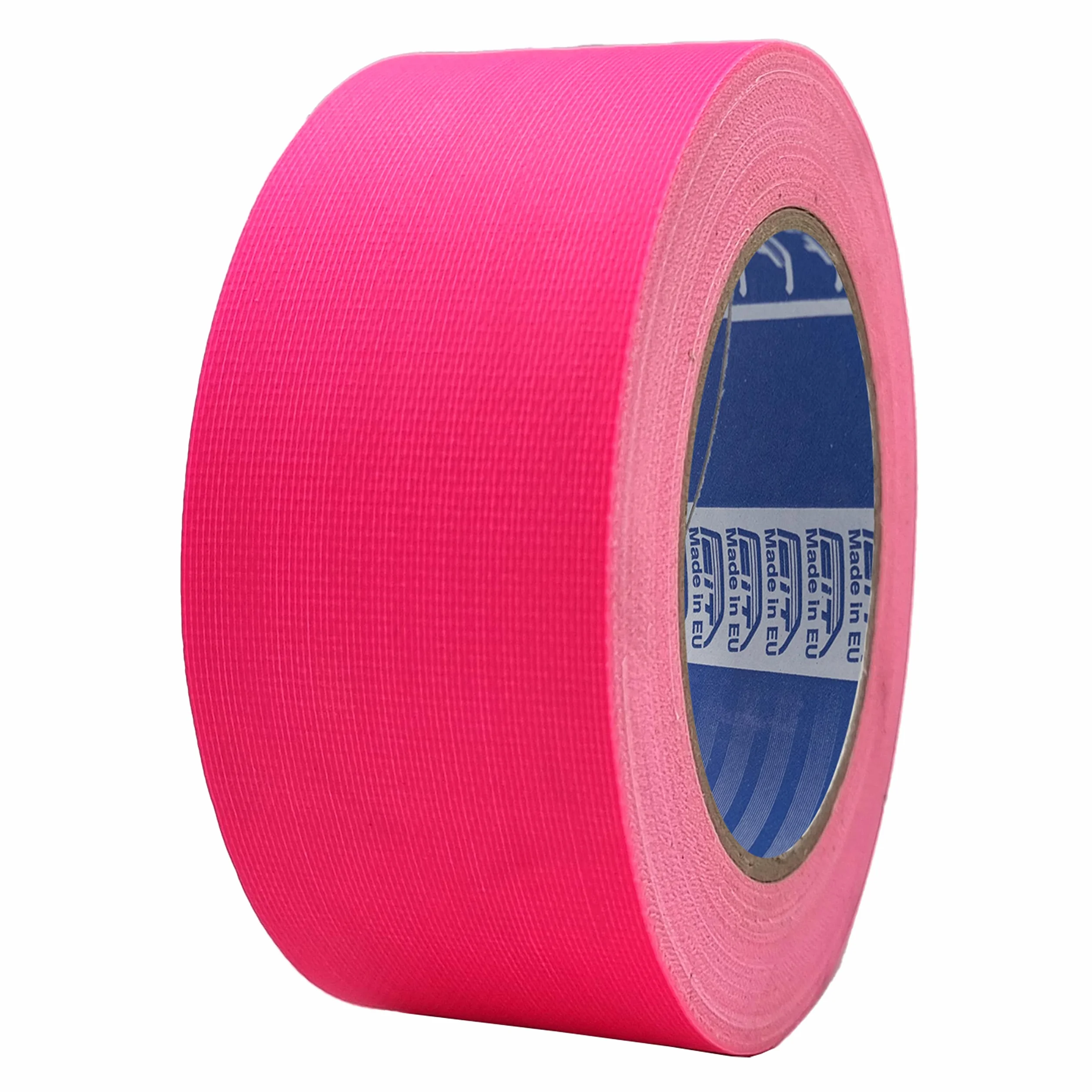 ACIT Cinta de tela fluorescente, 50 mm x 25 m, cinta de tela reforzada,Gaffer, fluorescente, reparación, fijación y embalaje de alta estanqueidad (Rosa)