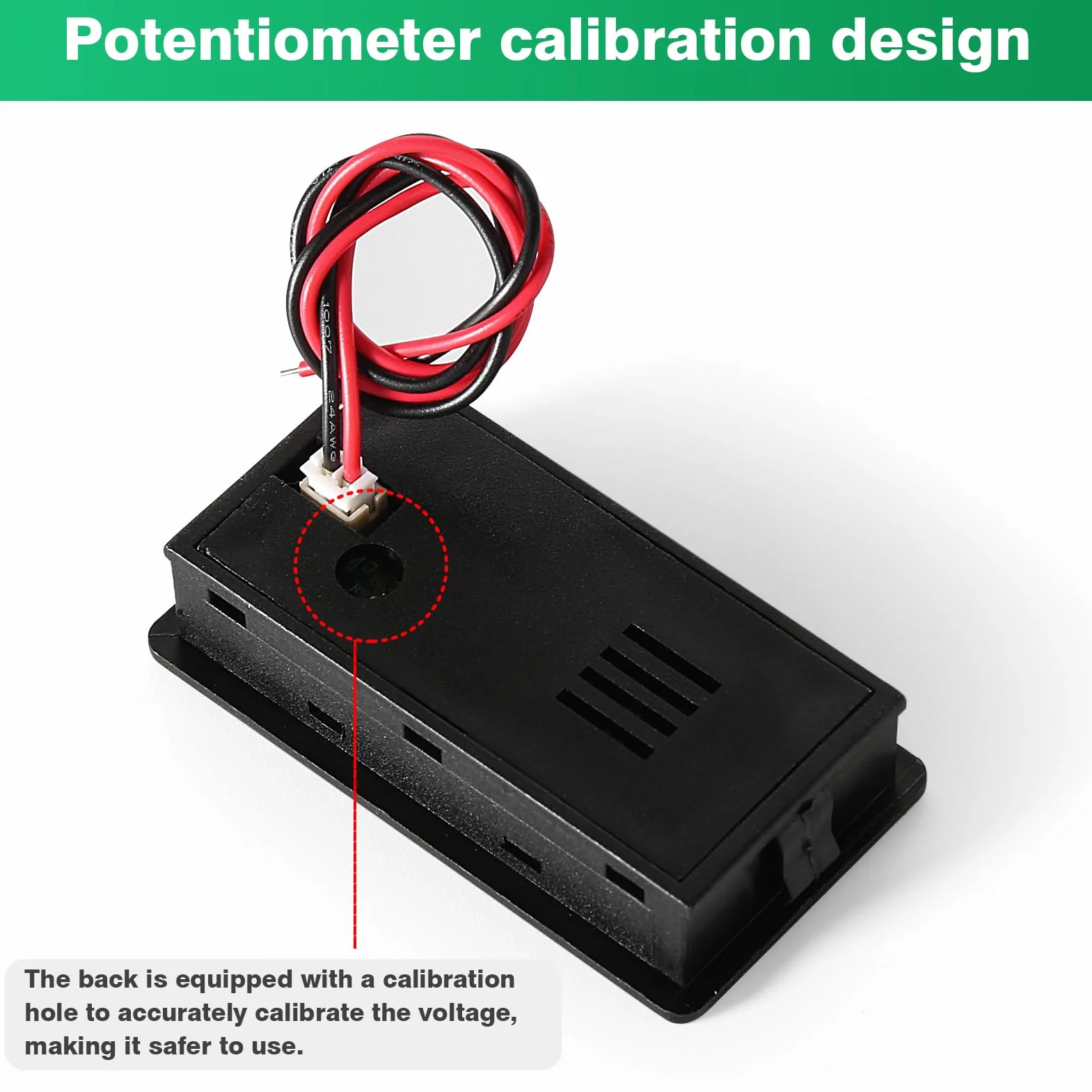 DEWIN Voltímetro Digital, Monitor de Capacidad de Batería LCD Medidor de Voltaje de Nivel de Batería con Alarma para Automóviles y Barcos DC 8V-100V Probador para Li-ion Lifepo4, plomo y ácido