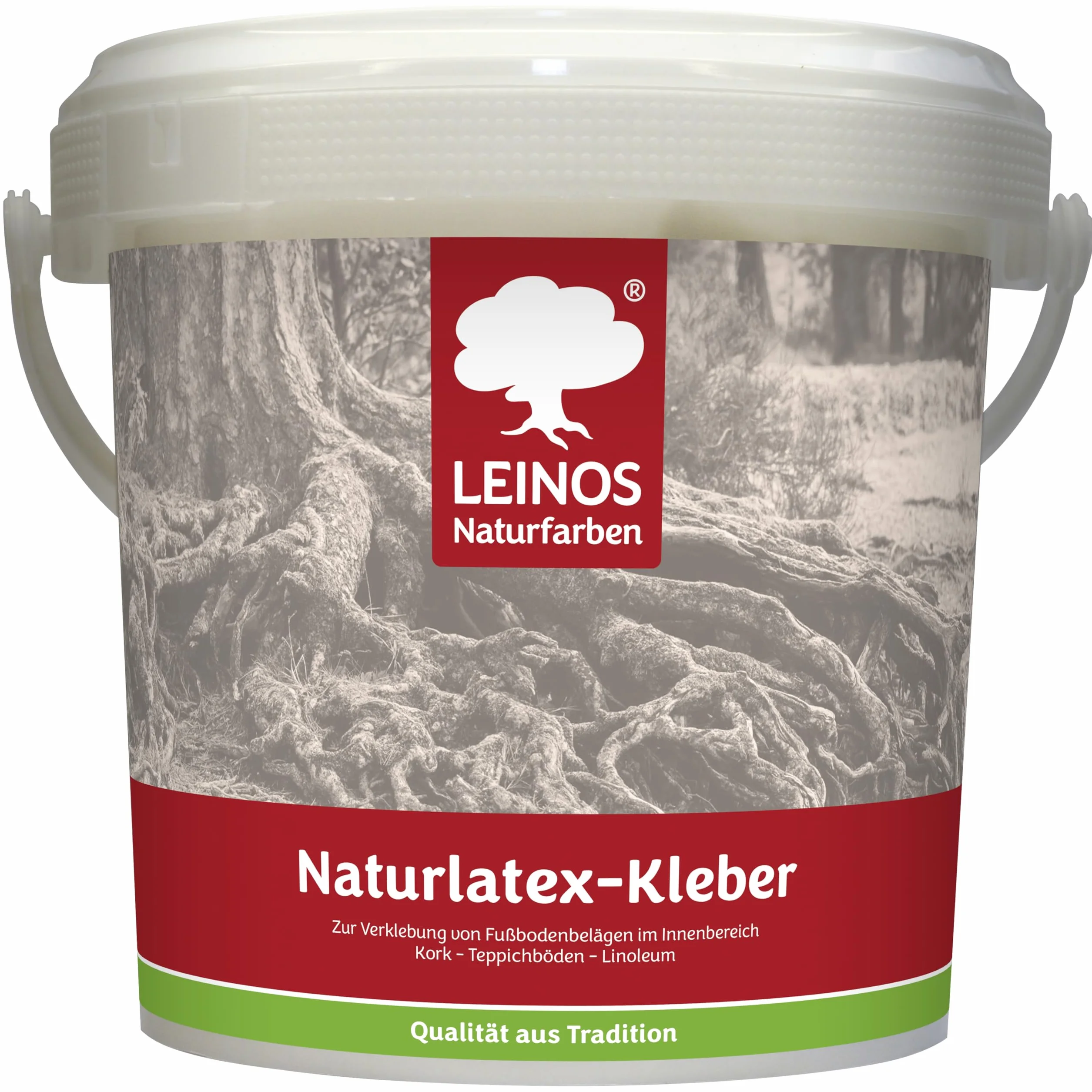 LEINOS Pegamento de látex natural 1,00 kg – adhesivo de contacto libre de solventes a base de caucho natural – para alfombras, corcho, cuero, fieltro, linóleo y papel – ideal para aplicaciones