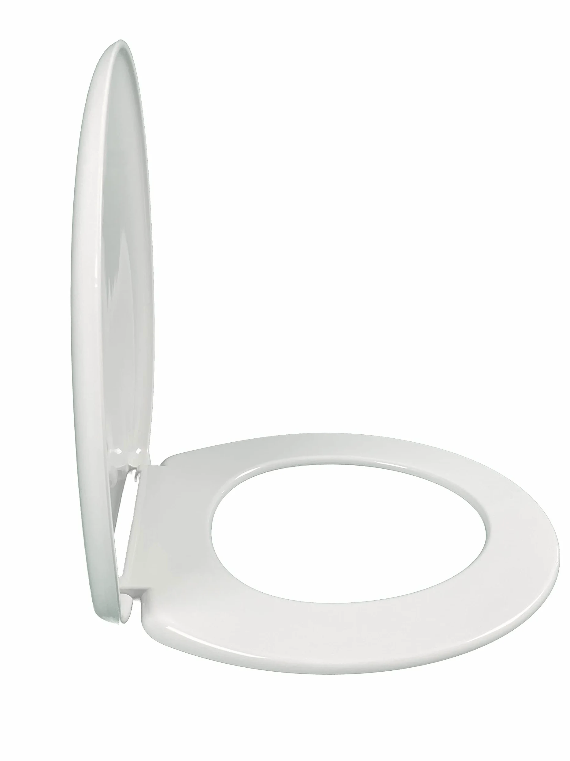 JACOB DELAFON Asiento de WC para modelos Huno/Atila/Mideo/Brive+ Asiento polipropileno con tapa y bisagras metálicas Color blanco E4357G-00