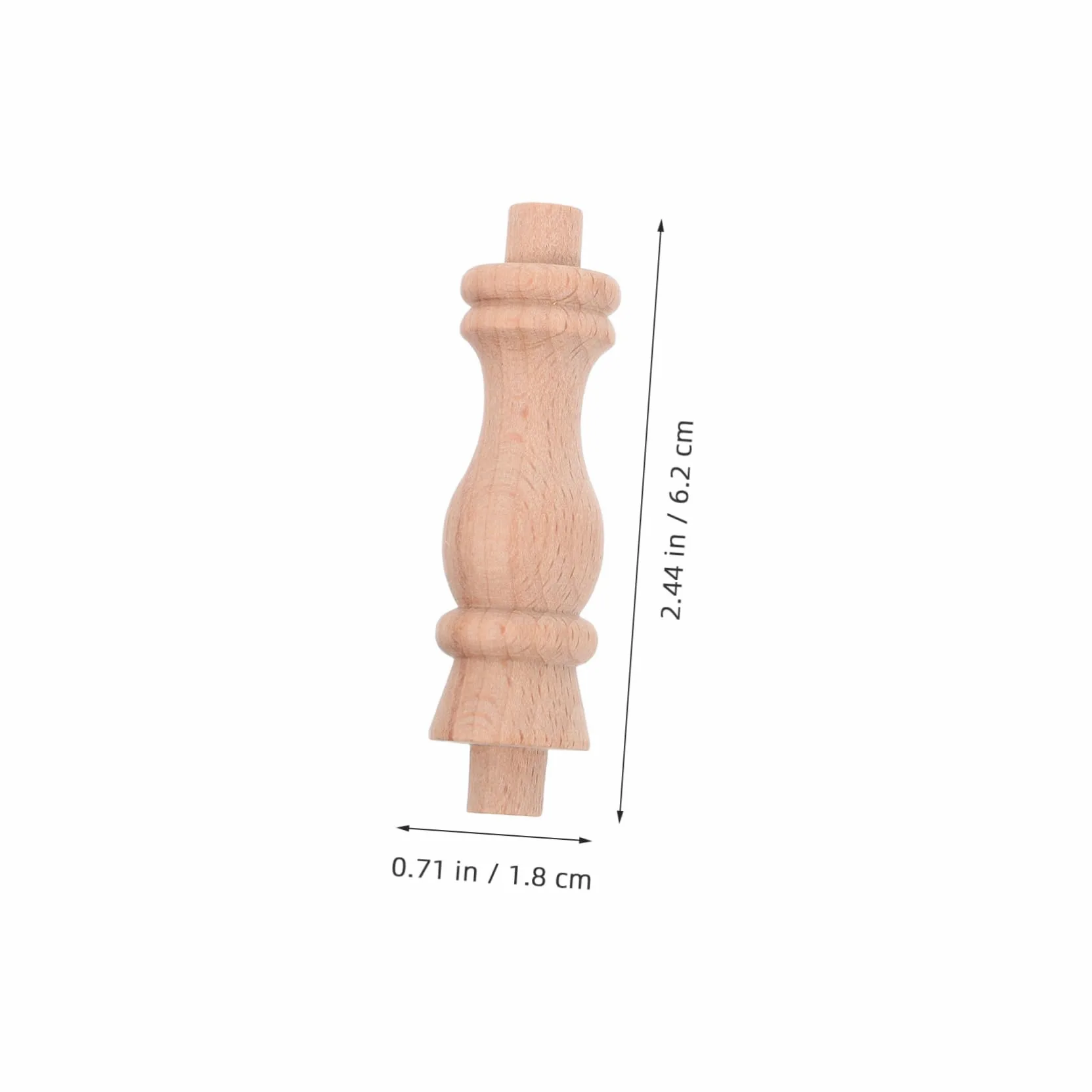 Lurrose 10piezas Balaustradas De Madera Para Escaleras Husillos De Tallado Para Decoración y Reparación