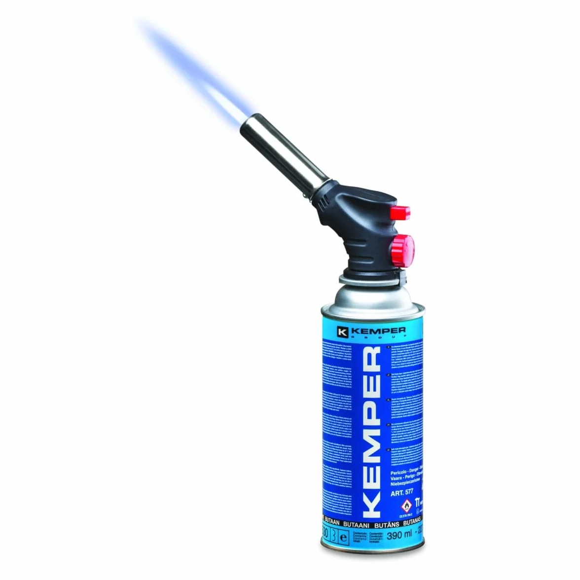 Kemper – Soplete de gas multiusos Soldadura Soldadura Cocina + Cartucho de gas butano 227 gr