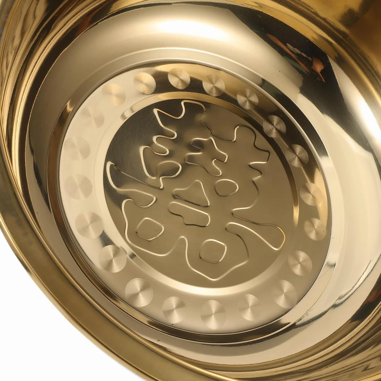Holibanna Lavabo Portátil de Acero Inoxidable Dorado para Baño, Resistente y Fácil de Usar, Adecuado Hogar y Salón en Ceremonias Matrimoniales