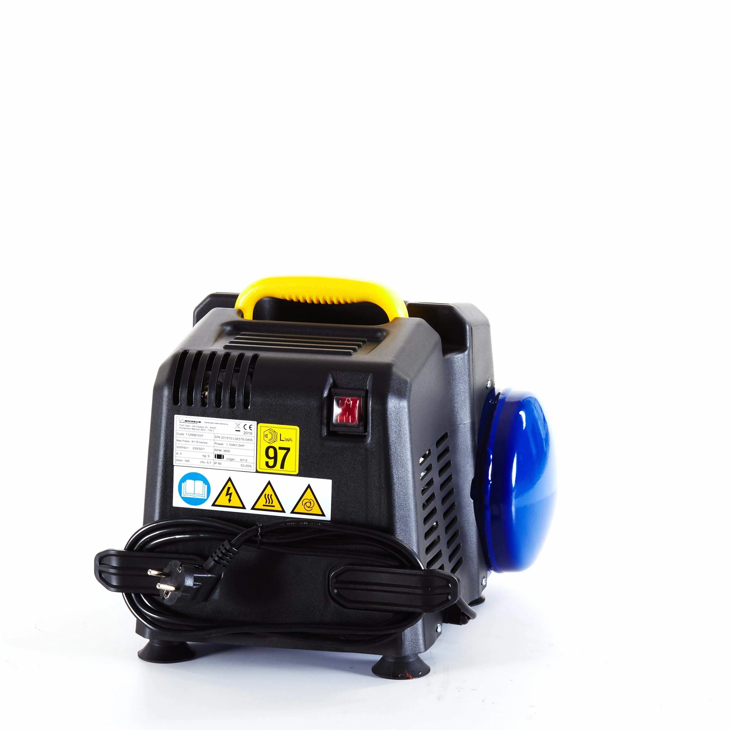 Compresor de aire portátil MICHELIN MBL6 6L 1,5 hp 8 bar 160 l/min