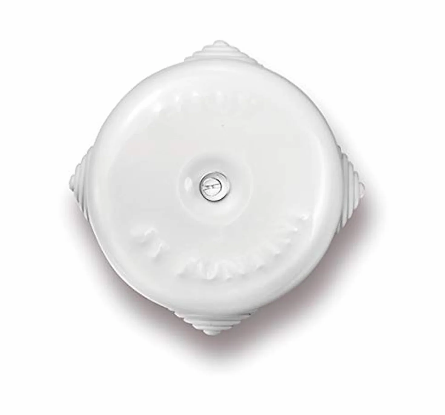 Fontini garby - Caja empalmes porcelana blanco garby diámetro 72mm