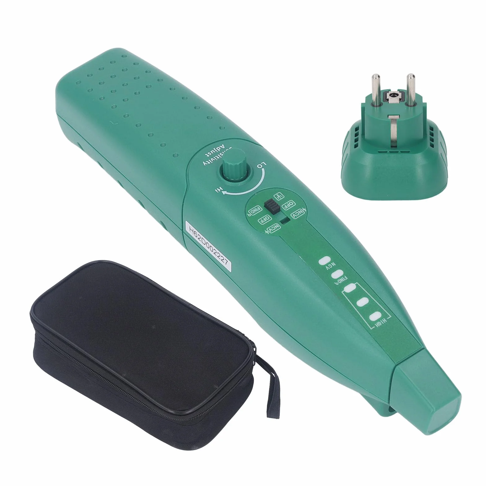 Buscador Automático de Circuitos, Probador de Enchufes Eléctricos, Probador de Enchufes con Interruptor de Aire con 3 Luces Indicadoras para Oficina, Hogar, Fábrica