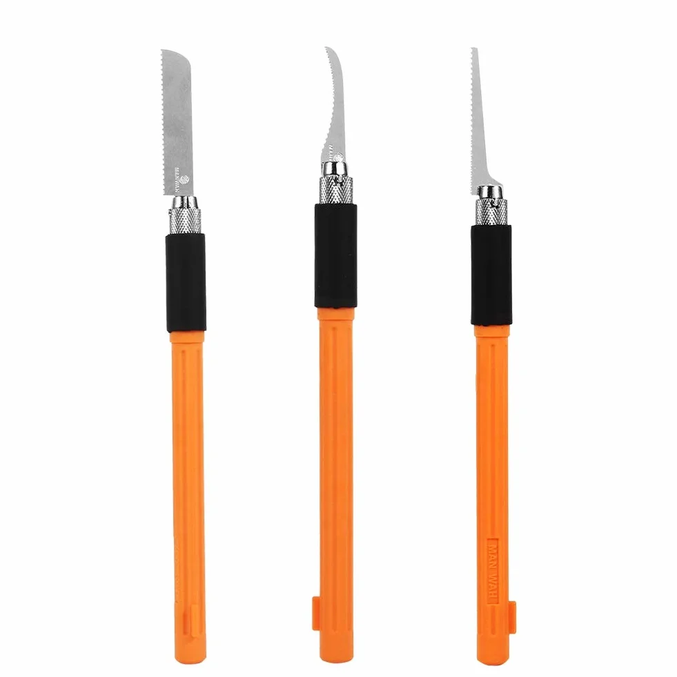 Sierra de Mano, Kit de 3 Piezas con Hojas Intercambiables para Manualidades y Hobby Mini Navaja para Tallar y Cortar Madera DIY