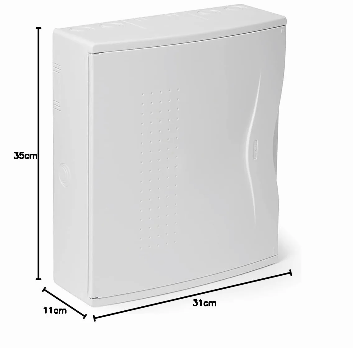 FAMATEL – Armario Nuova Superficie | IP40 | 24 Elementos | 351 x 305 x 112 mm | Puerta Opaca | Gris, Blanco
