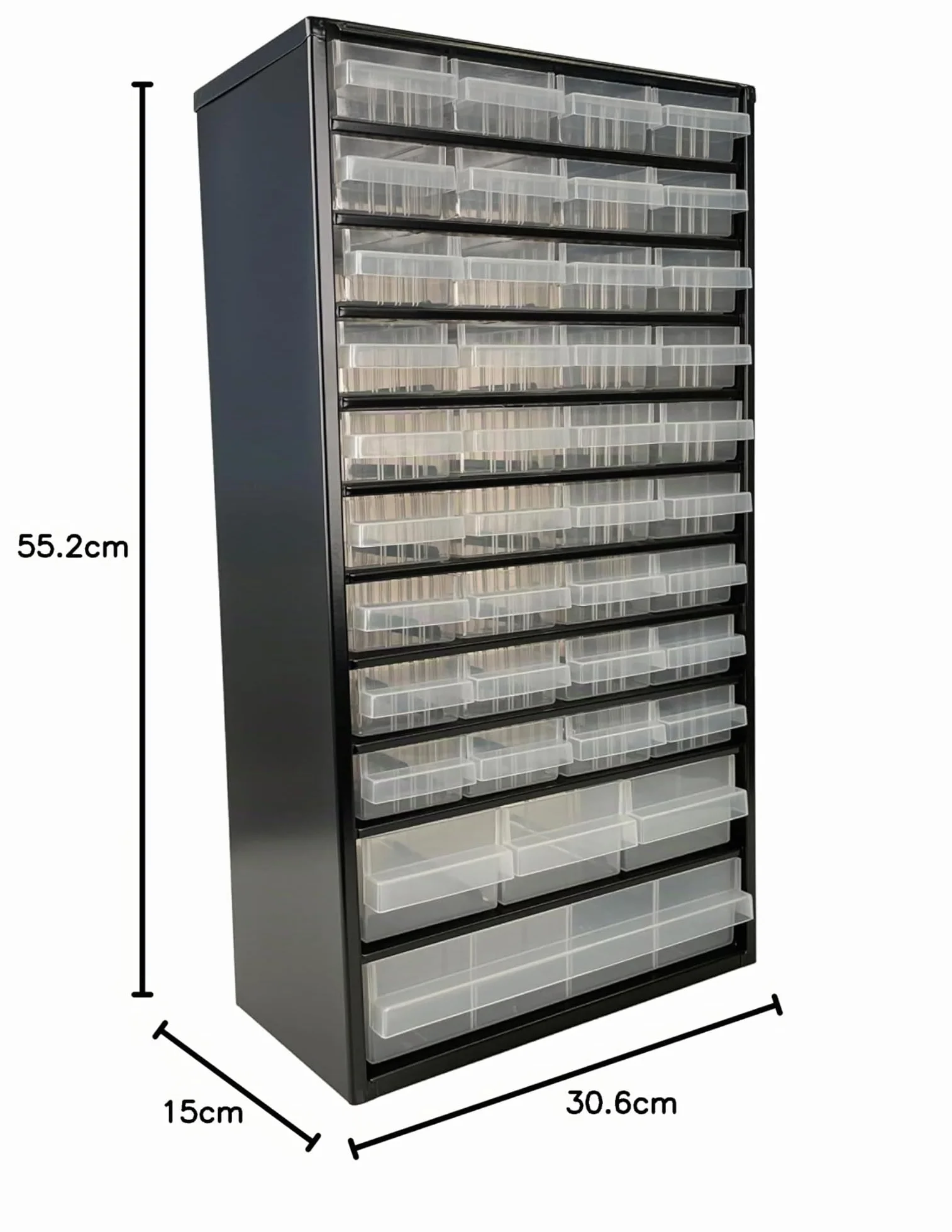 Raaco C12-40 Organizador de Tornillos 40 Cajones 36 kg 15x30,6x55,2 cm Acero Recubierto