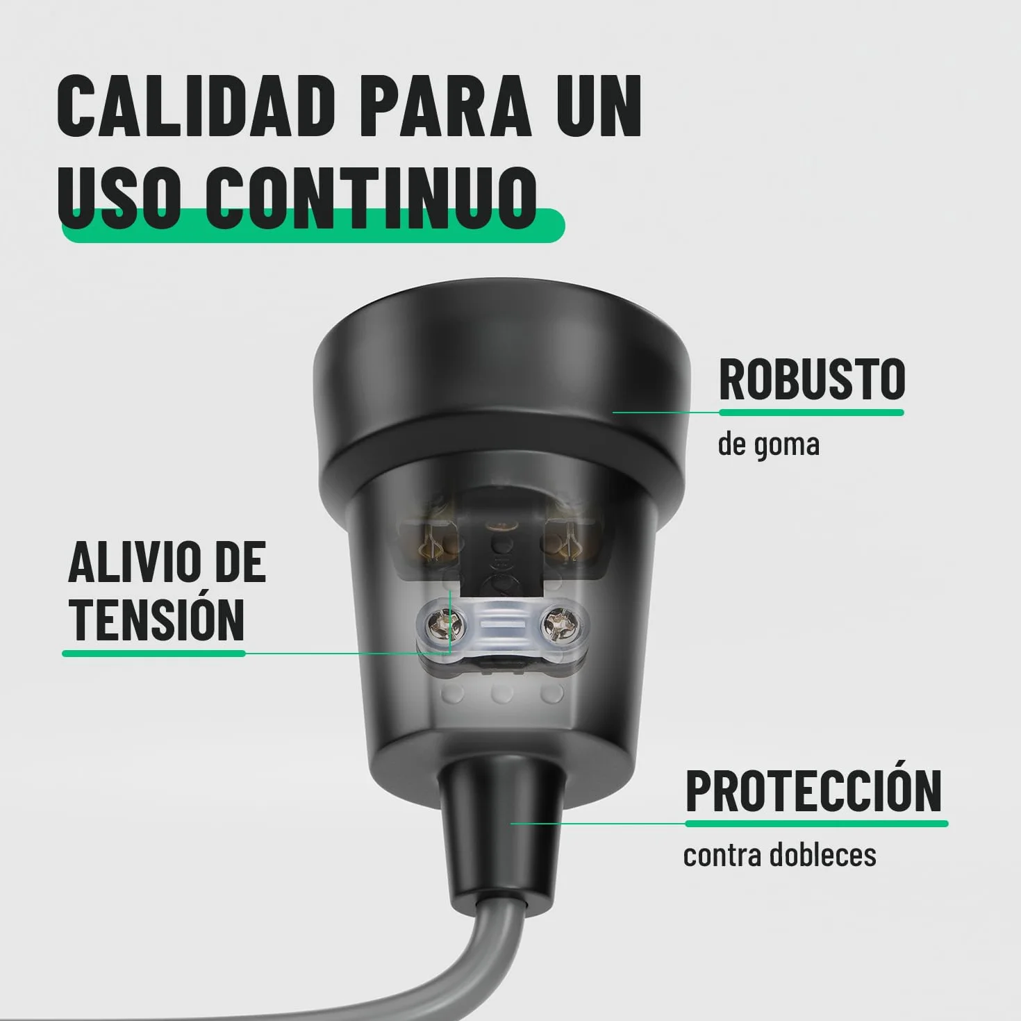 Clavija Enchufe Hembra y Macho Exteriores de Goma 230V 16A 3,7kW IP44