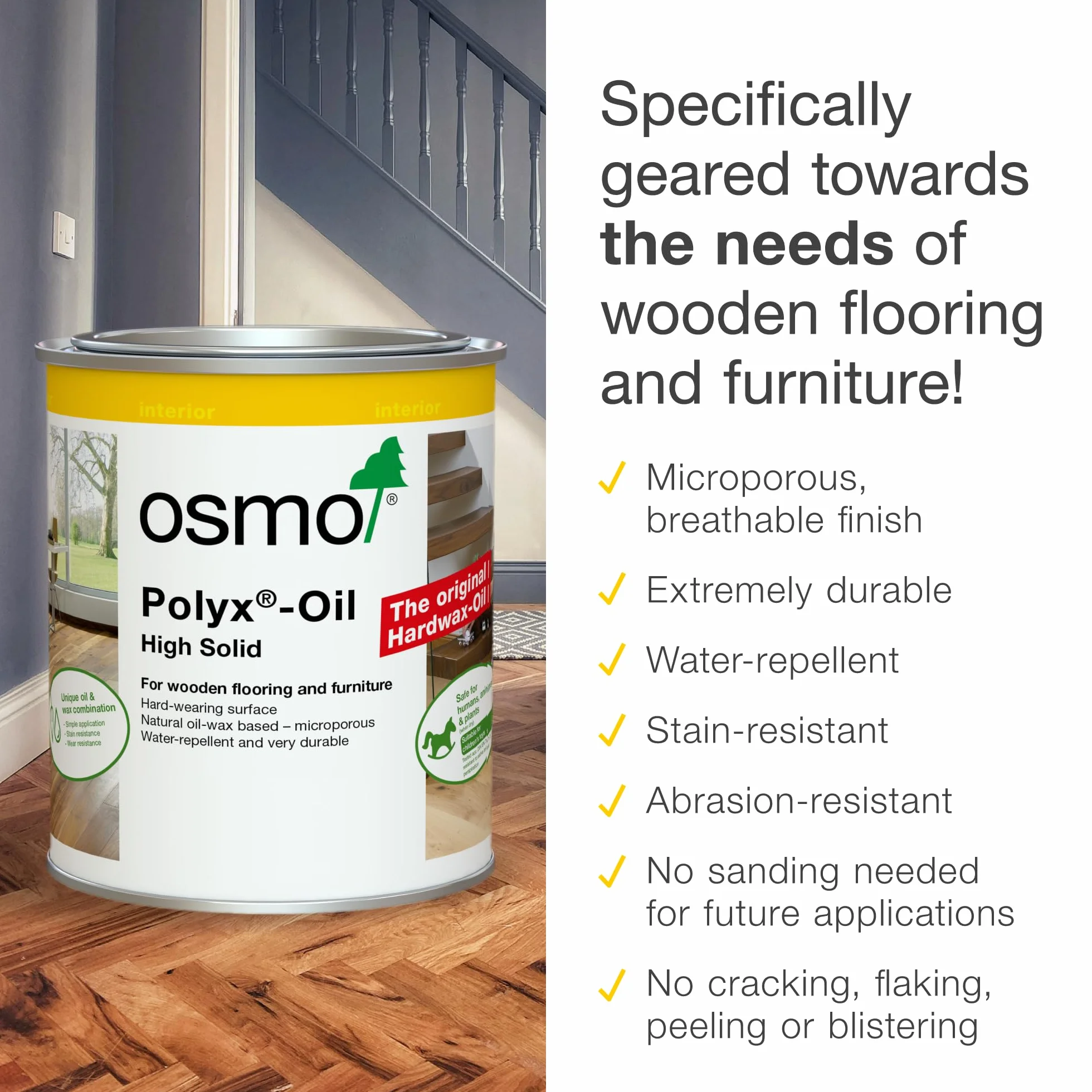 Osmo 3032 - 1 lata de aceite cera (750 ml), color satinado